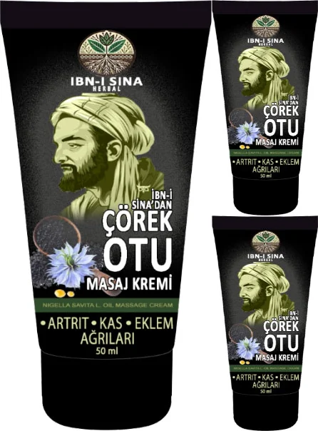 Ibn-I Sina Çörek Otu Kremi ile Uyumlu Masaj Kremi 3 Adet 50 ml Fiyatı, Yorumları ve Özellikleri