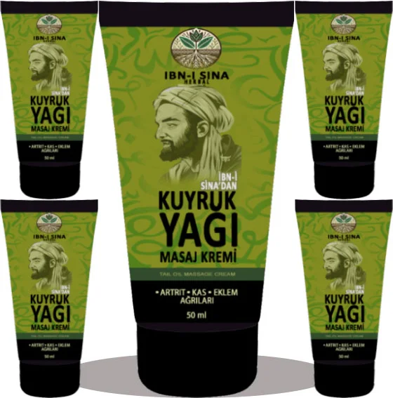 İbn-i Sina Herbal Kuyruk Yağı Kremi 5'li Set – 5x50 ml Doğal Kas ve Eklem Rahatlatıcı