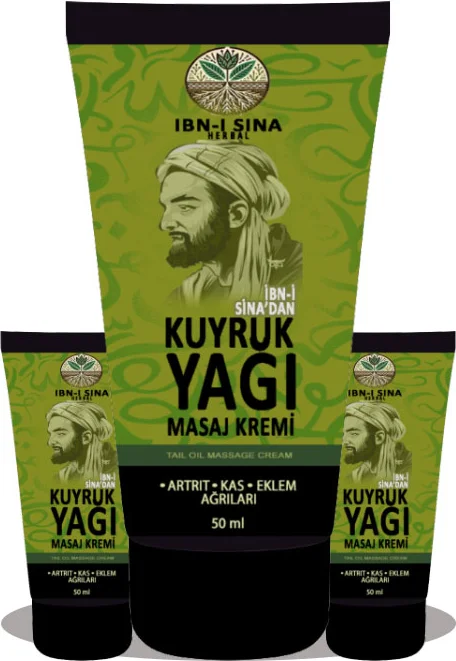 İbn-i Sina Kuyruk Yağı Kremi 3'lü Set - Saç Dökülmesine Karşı Etkili Bitkisel Bakım 3 x 50 ml