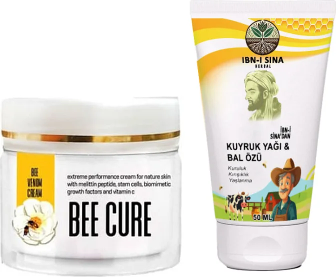 İbn-i Sina Kuyruk Yağı & Bal Özü Krem + Teskin Kremi 150 ml – Cilt Bakımı ve Nemlendirme