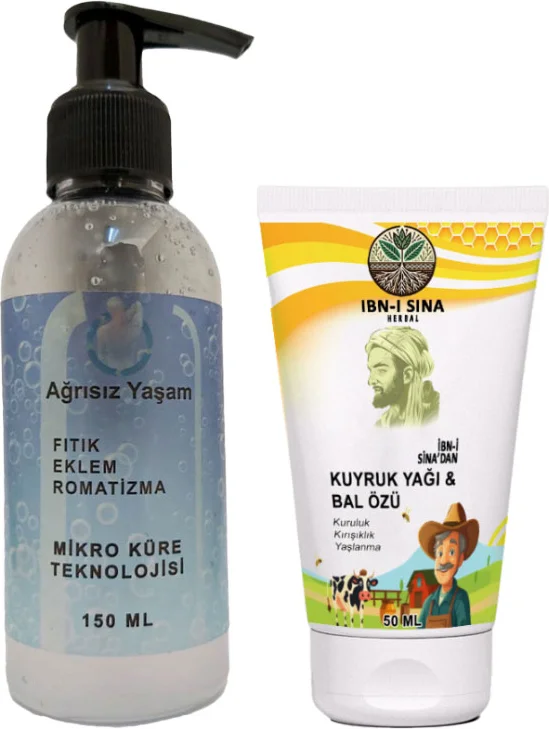 İbn-i Sina Yaşam Jeli 150 ml + Kuyruk Yağlı Bal Özlü Krem - Saç ve Cilt Bakımı