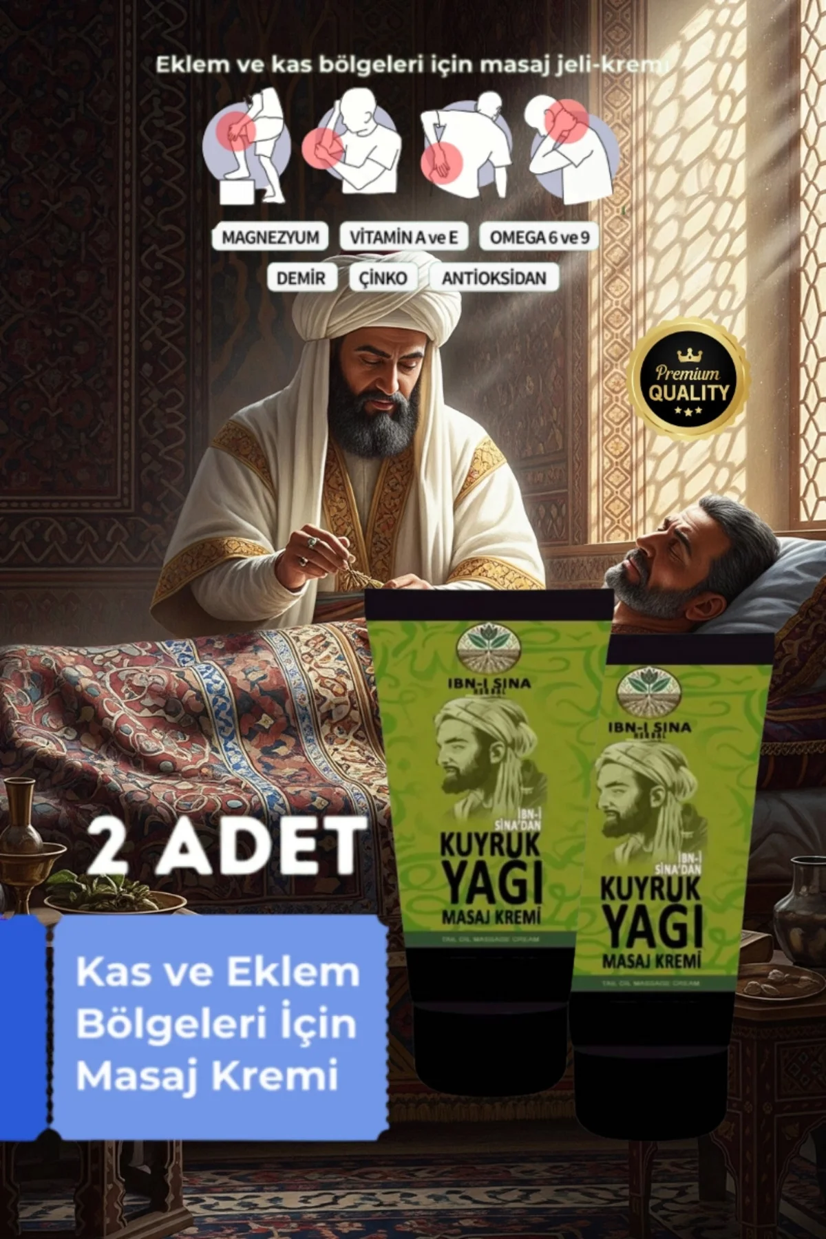 İbni Sina Kuyruk Yağı Masaj Kremi 2'li Set - Eklemler İçin Rahatlatıcı Bakım Fiyatı, Yorumları ve Özellikleri