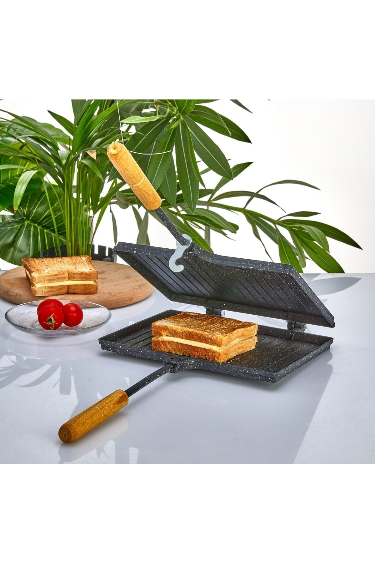 Iç Dış Granit Ocak Üstü Tost Makinesi Erdemtost