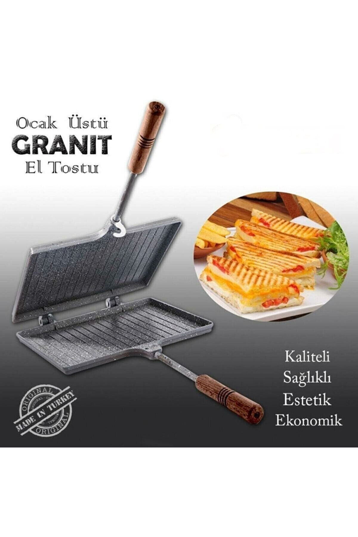 Iç Dış Granit Ocak Üstü Tost Makinesi Erdemtost