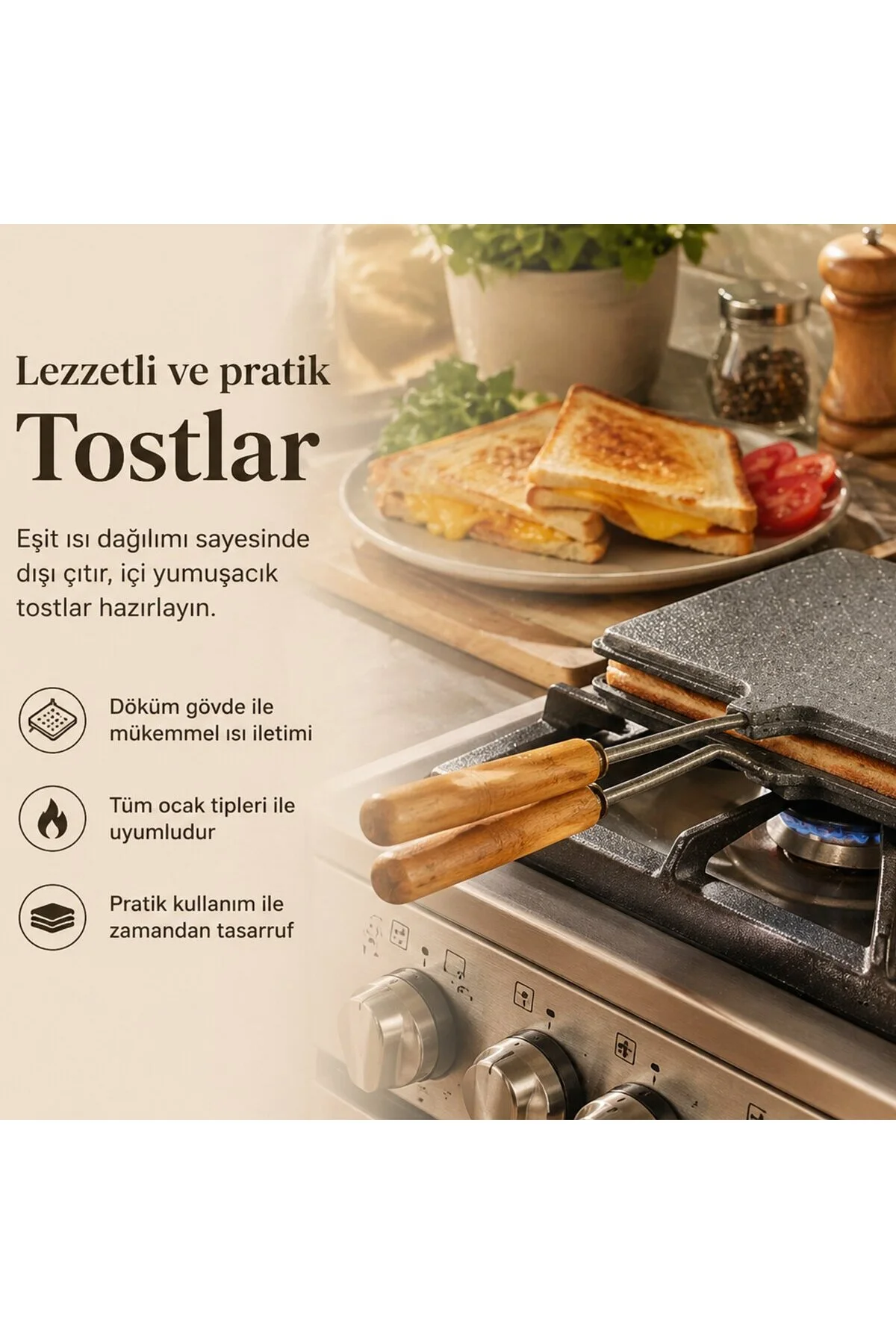 İç Dış Granit Tost Makinası İç Dış Granit Tost Makinası - Görsel 3