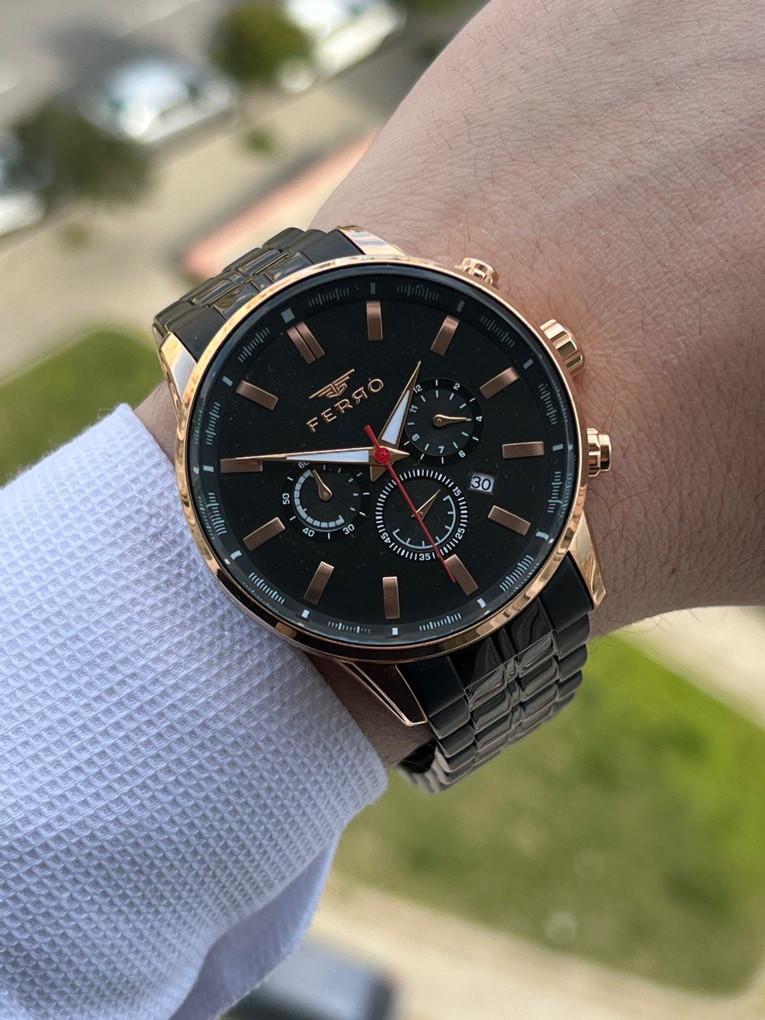 İç Fonksiyonları Aktif Chronograph 30 Mt Su Geçirmez Erkek kol Sa