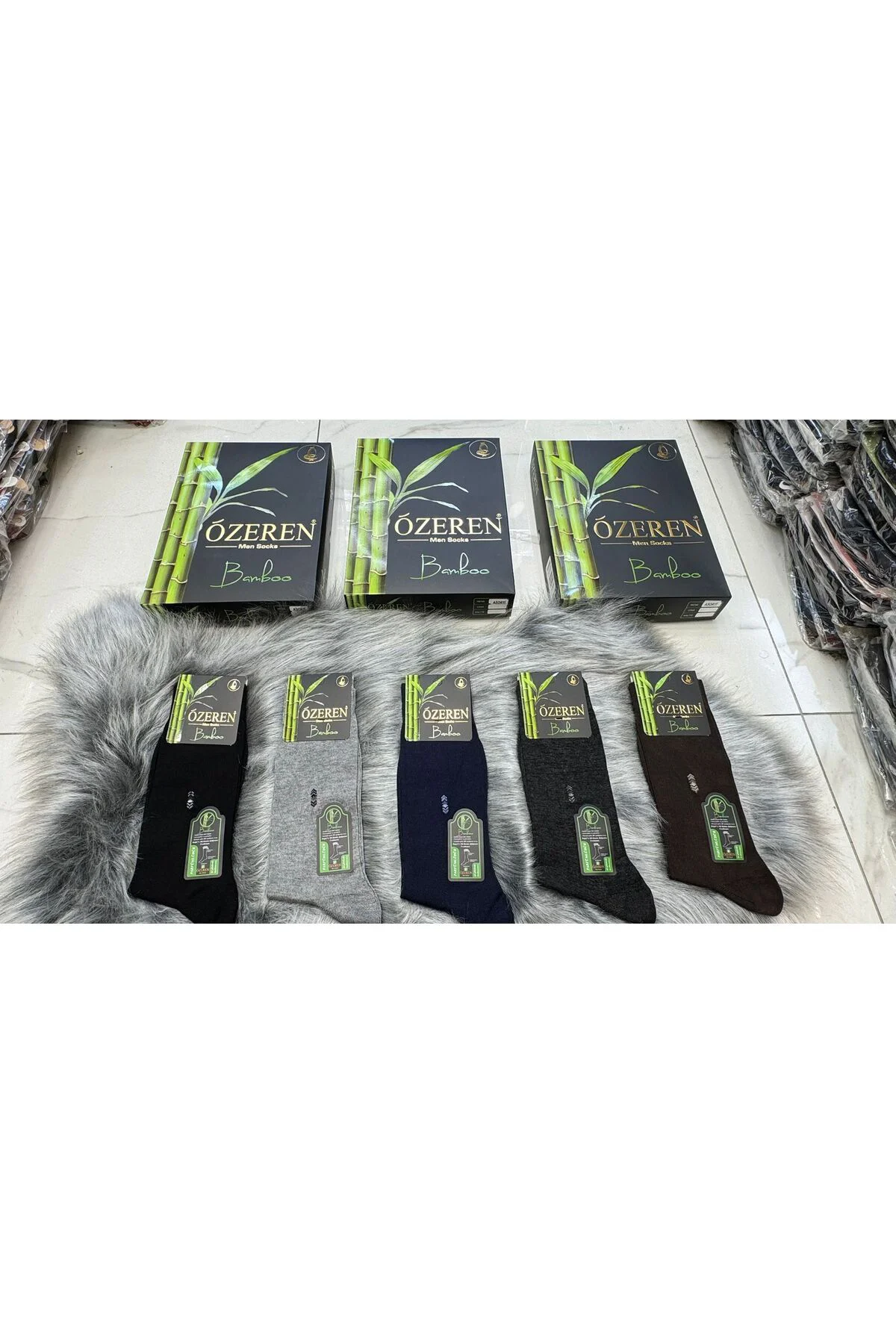 İç Giyim ( 12 Adet) ÖZEREN ERKEK 4 MEVSİM BAMBU DİKİŞSİZ ÇORAP