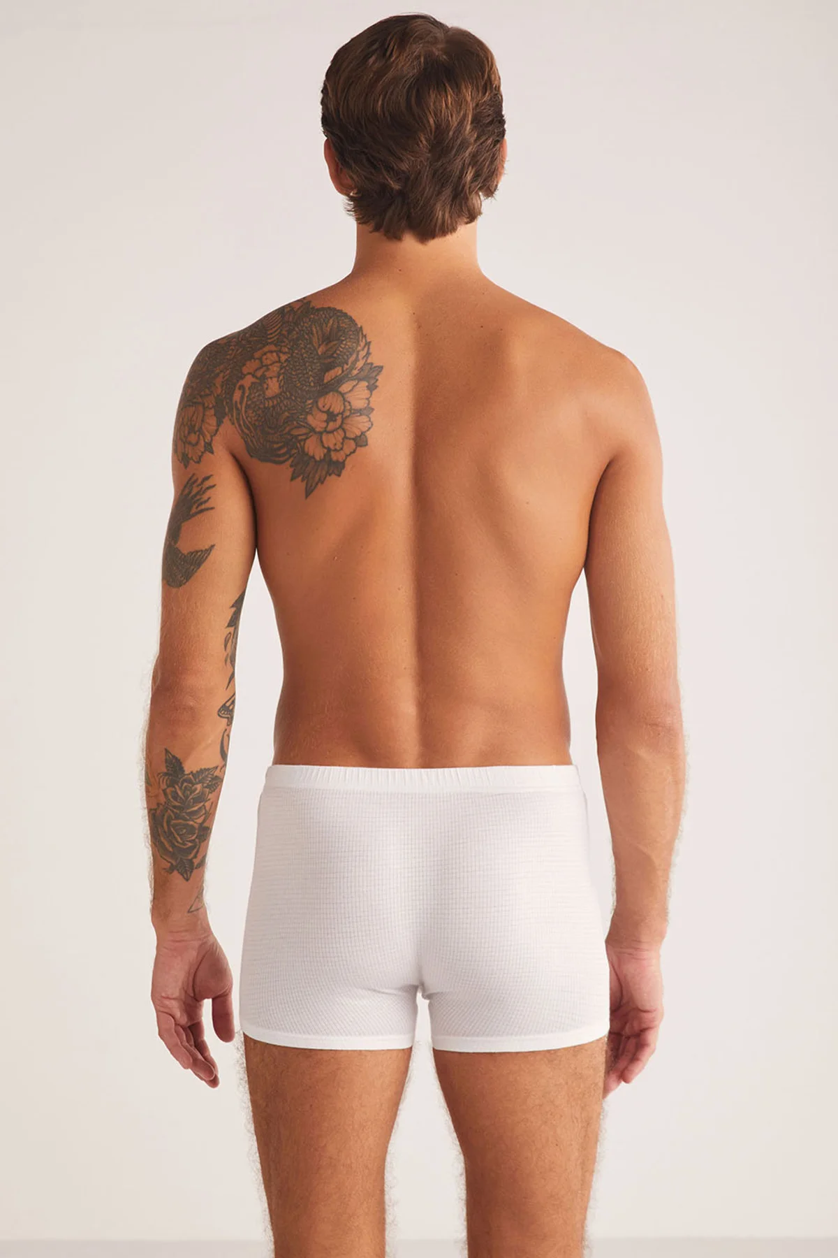 İç Giyim ( 3 Adet) KOM Grey Jakar Desenli Erkek Boxer