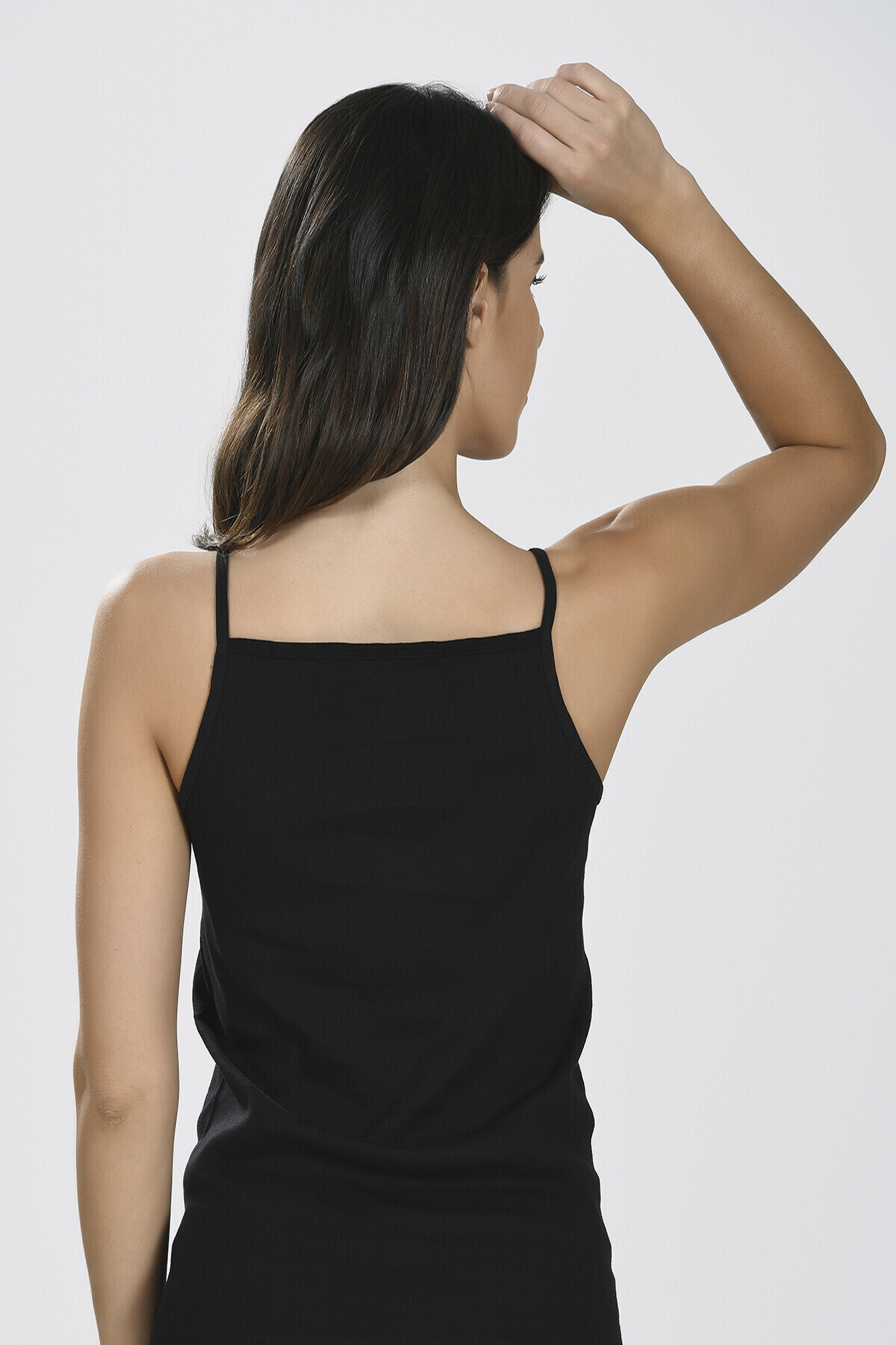 İç giyim (3 adet) NBB Dantel Detaylı Ribana İnce Askılı Atlet