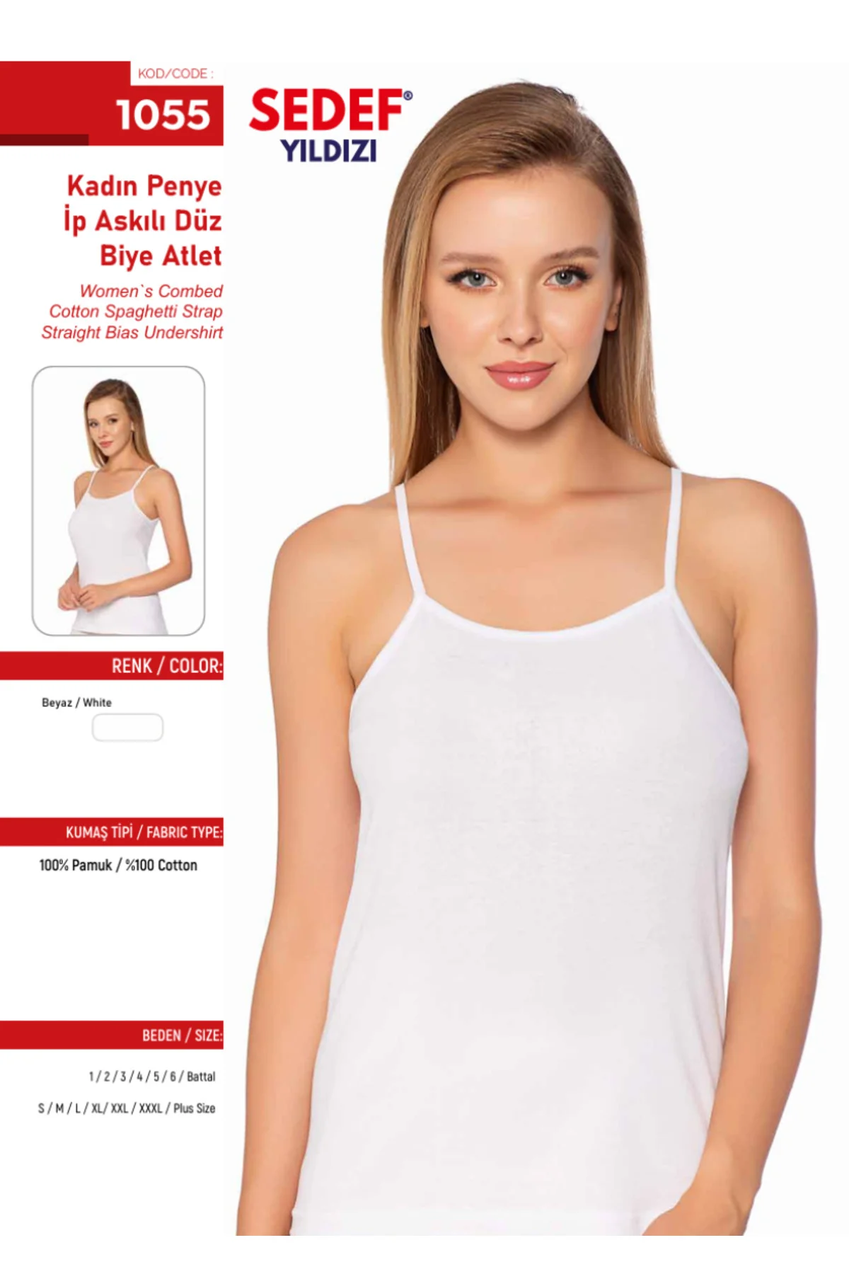 İç Giyim () 6 ADET %100 PAMUK ANNE ATLET MODELLERİ