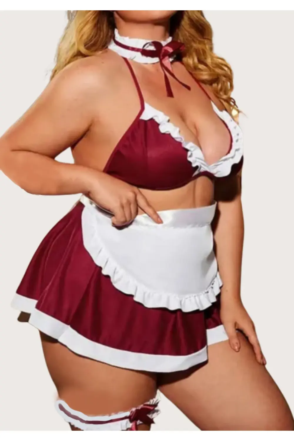 İç Giyim ANASTASİA FANTEZİ HİZMETÇİ GECELİK BÜYÜK BEDENLİ