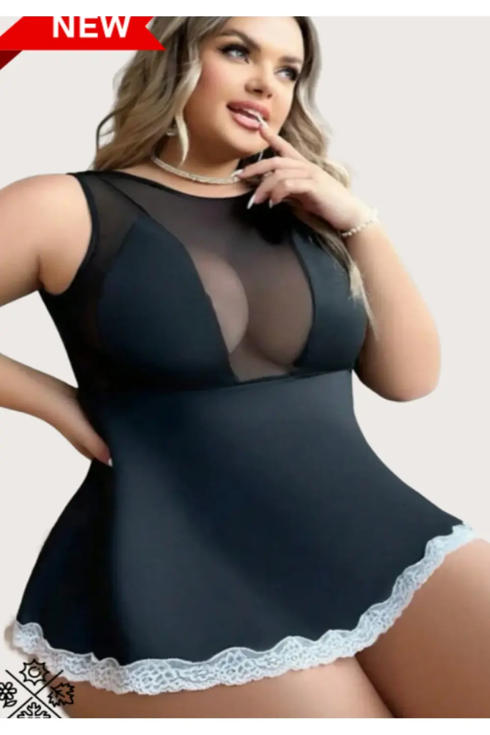 İç Giyim ANASTASİA ŞIK FANTEZİ GECELİK BÜYÜK BEDENLİ