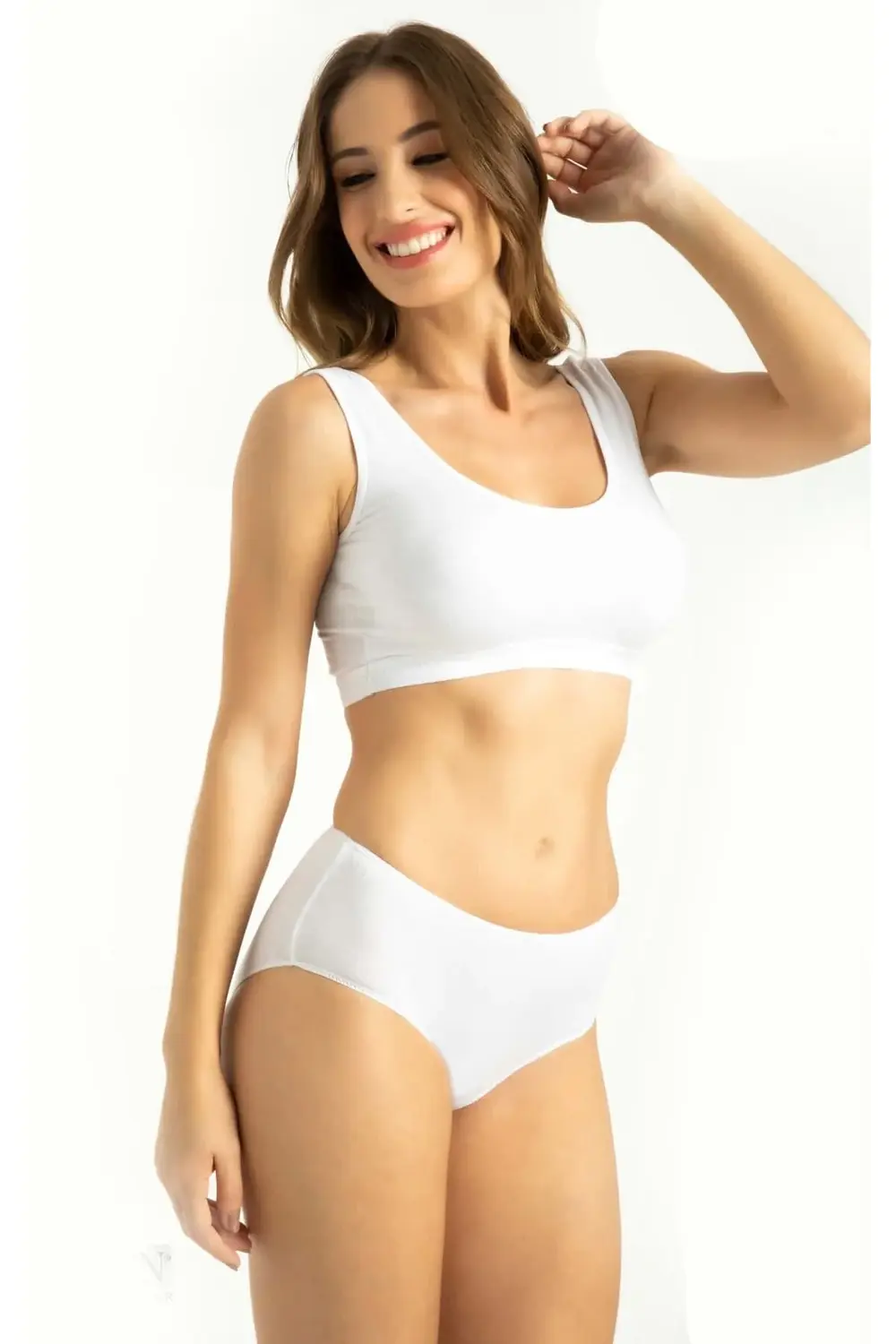 İç Giyim Bambu 5 li Karışık Renkli Kadın Yüksek Bel Külot