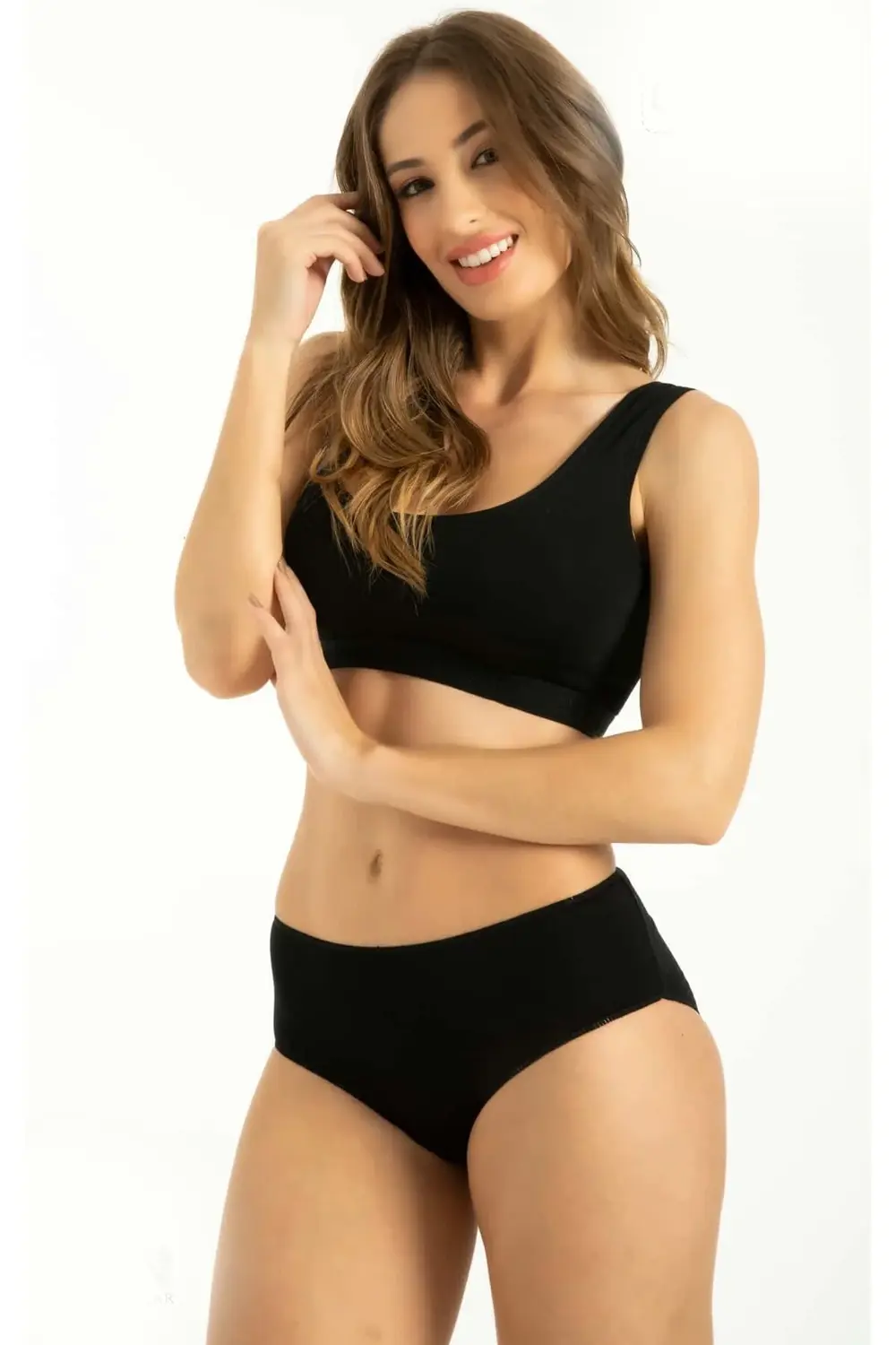 İç Giyim Bambu 5 li Karışık Renkli Kadın Yüksek Bel Külot