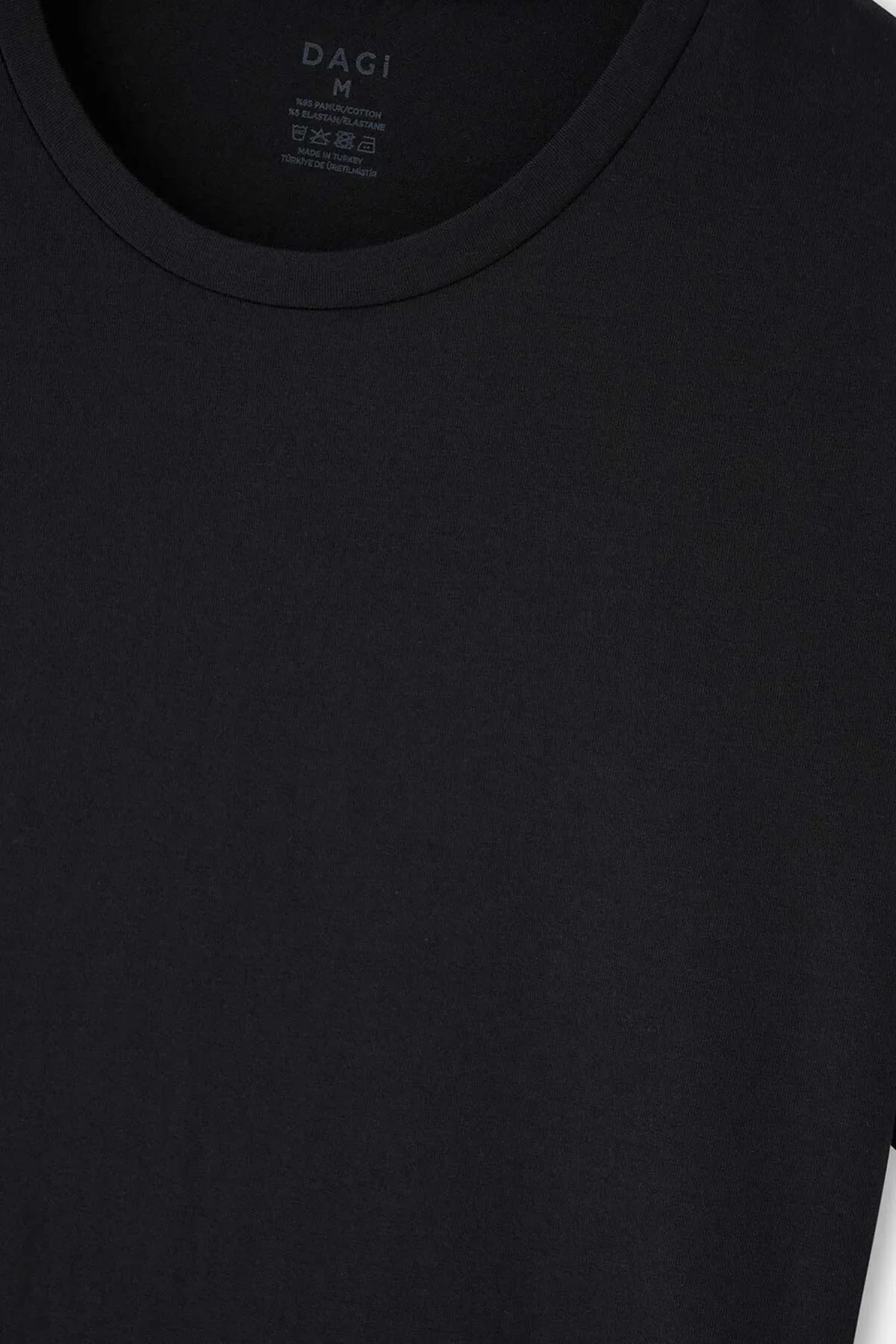 İç Giyim DAGİ Sıfır Yaka Kısa Kol 2'li Pamuk Atlet  t-shirt