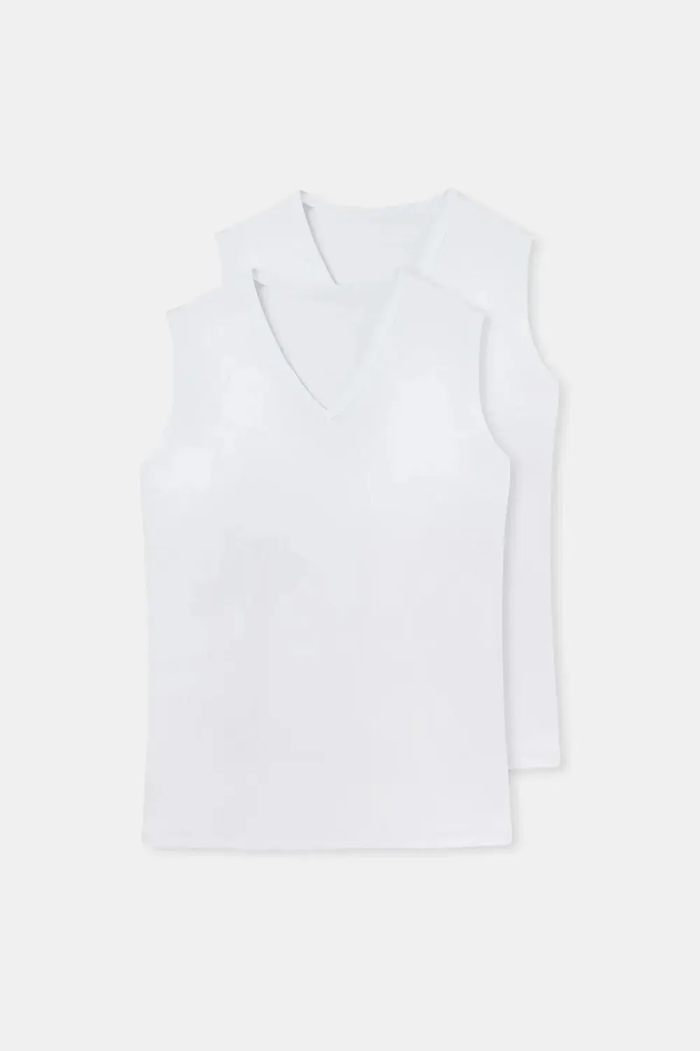 İç Giyim DAGİ V Yaka Kolsuz 2'li Pamuk Atlet