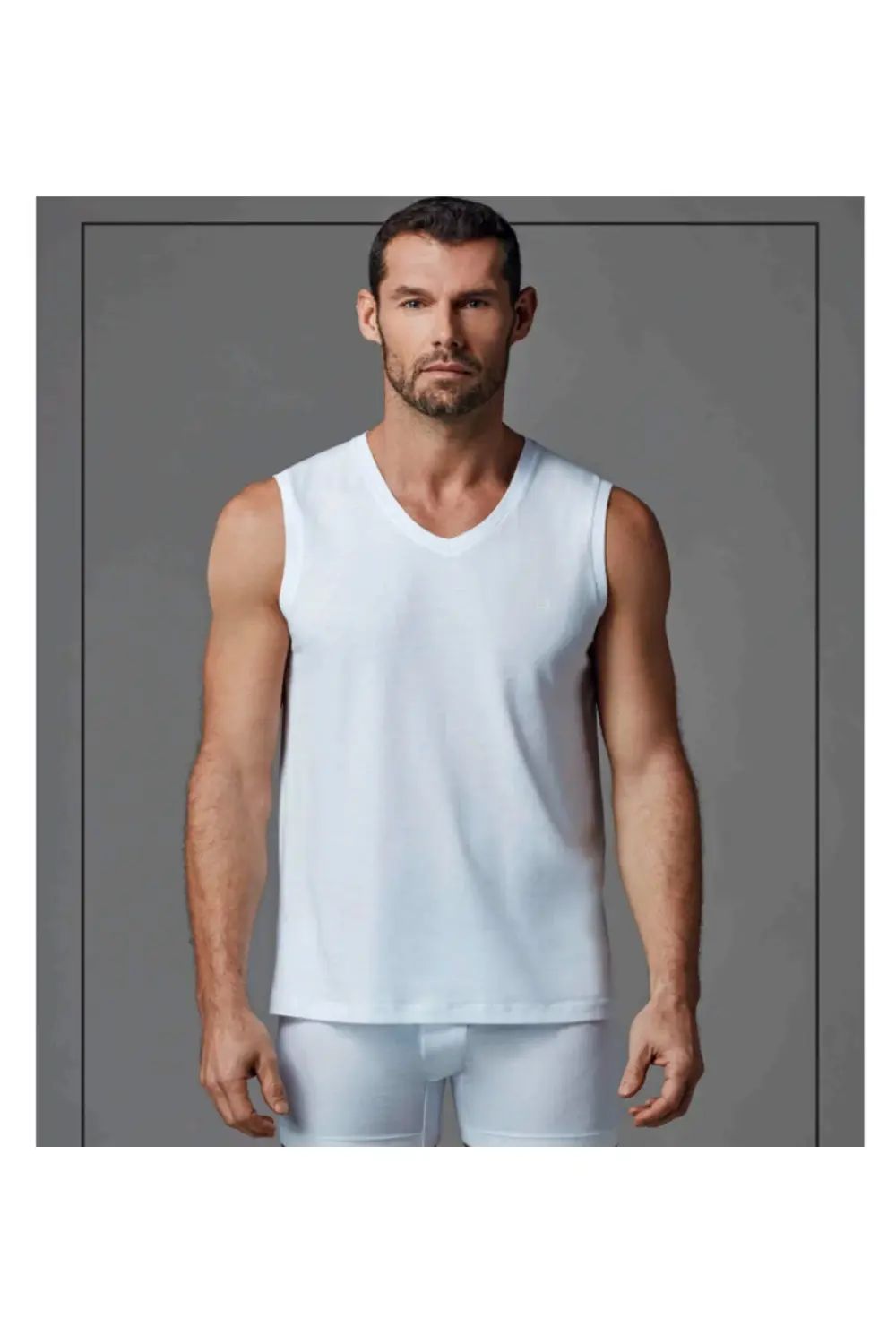 İç Giyim DAGİ V Yaka Kolsuz 2'li Pamuk Atlet