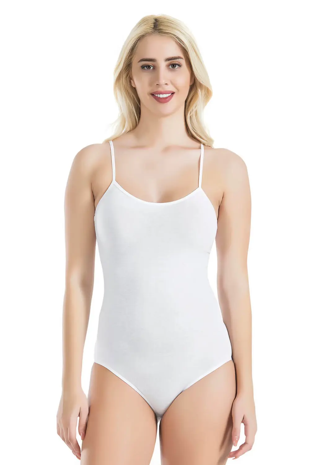 İç Giyim Derya Kurşun Pamuk Kumaş İnce Askılı Çıt Çıtlı Body Atle