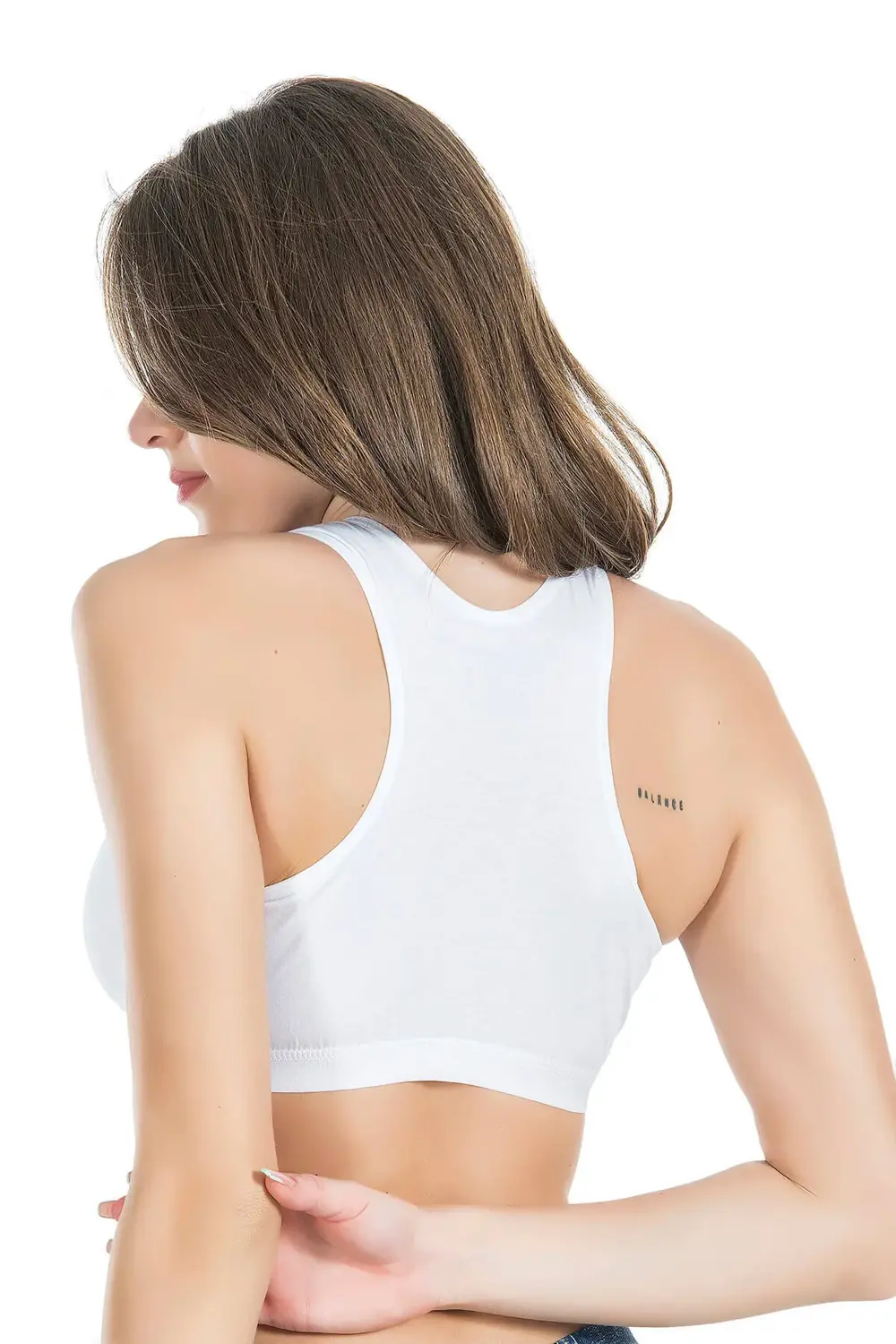 İç Giyim Derya Kurşun Pamuk Kumaş Süngersiz Sporcu Body Sütyen (3