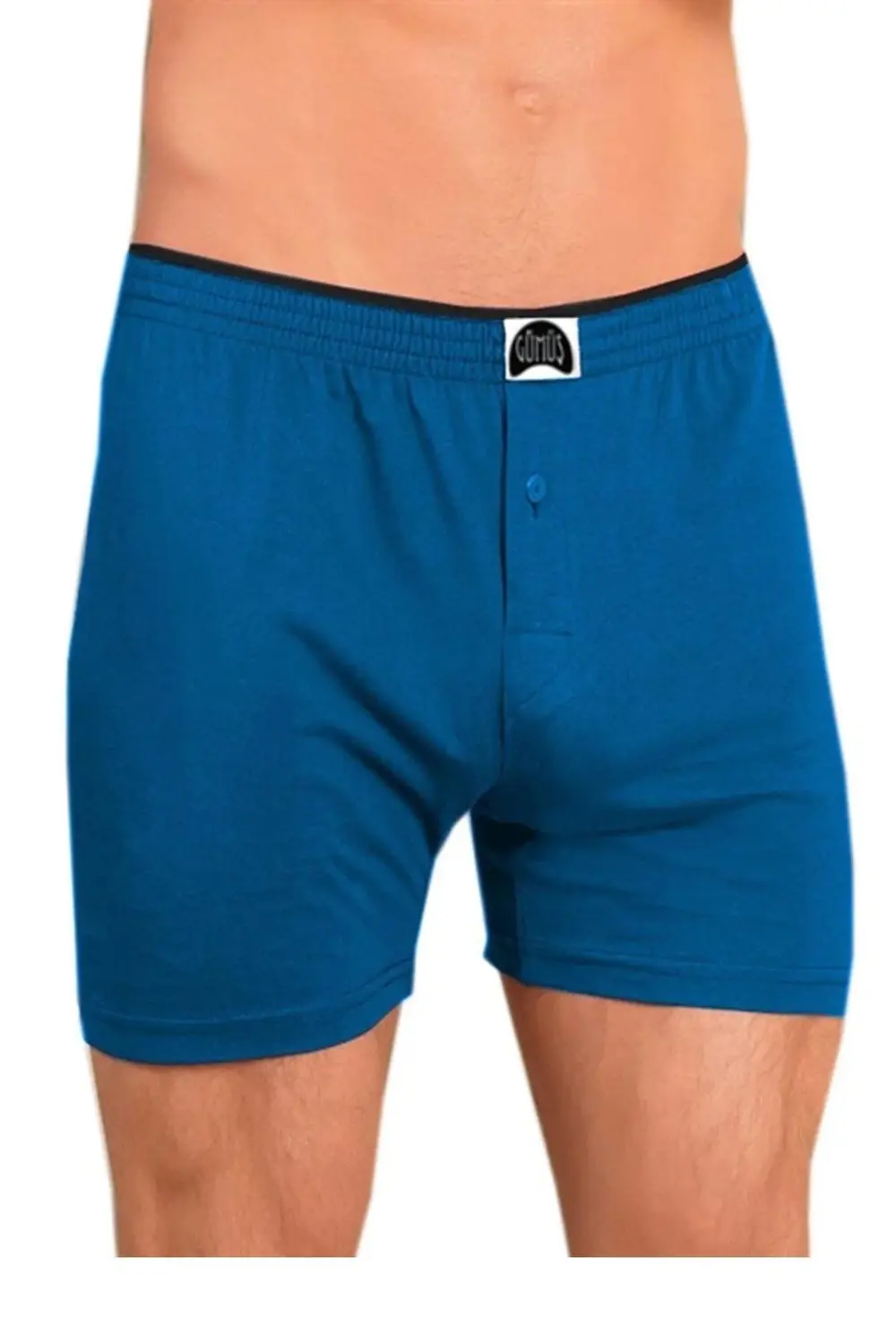 Iç Giyim Düğmeli Erkek Boxer 6 Lı Paket