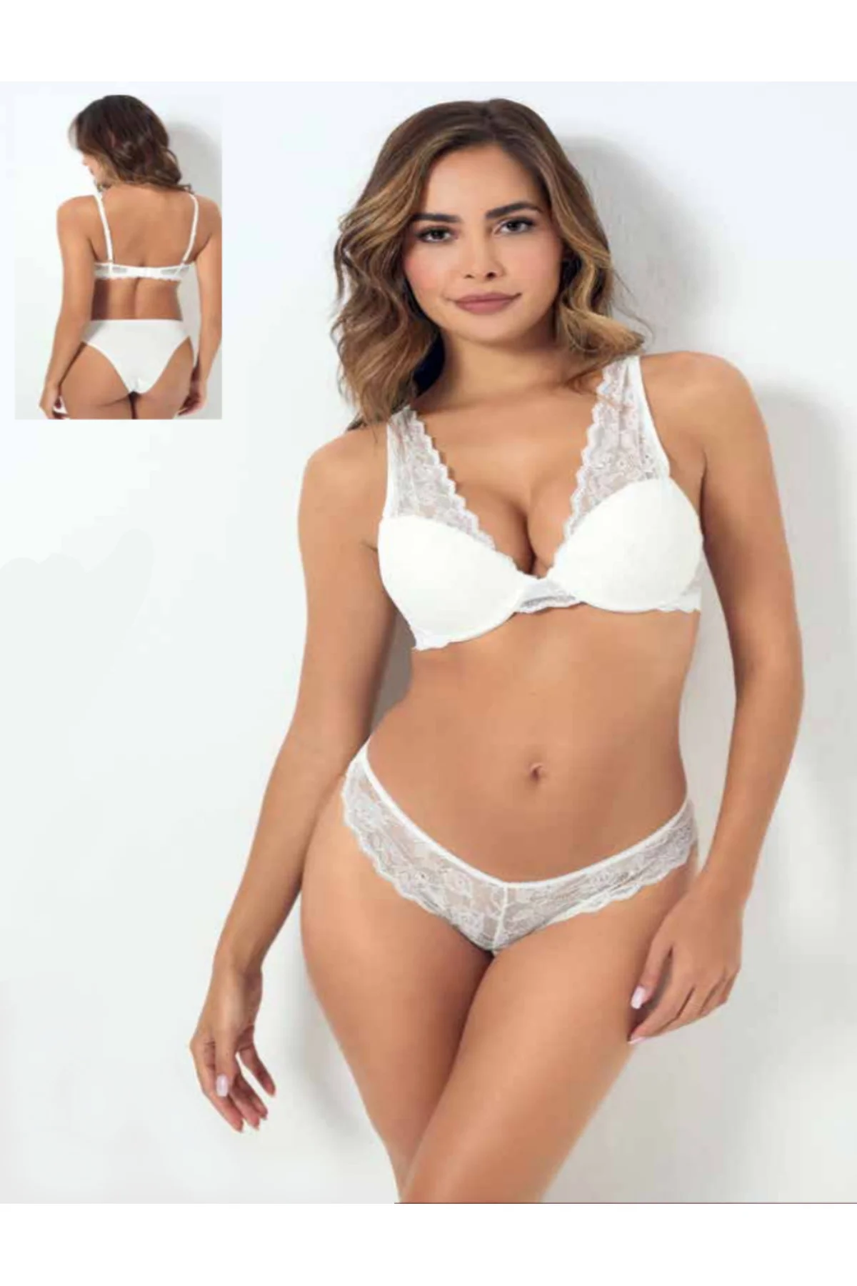 İç Giyim GODEWO Dantelli Balenli Destekli Takım