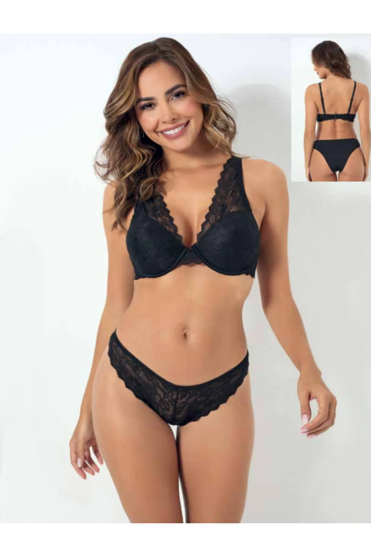 İç Giyim GODEWO Dantelli Balenli Destekli Takım