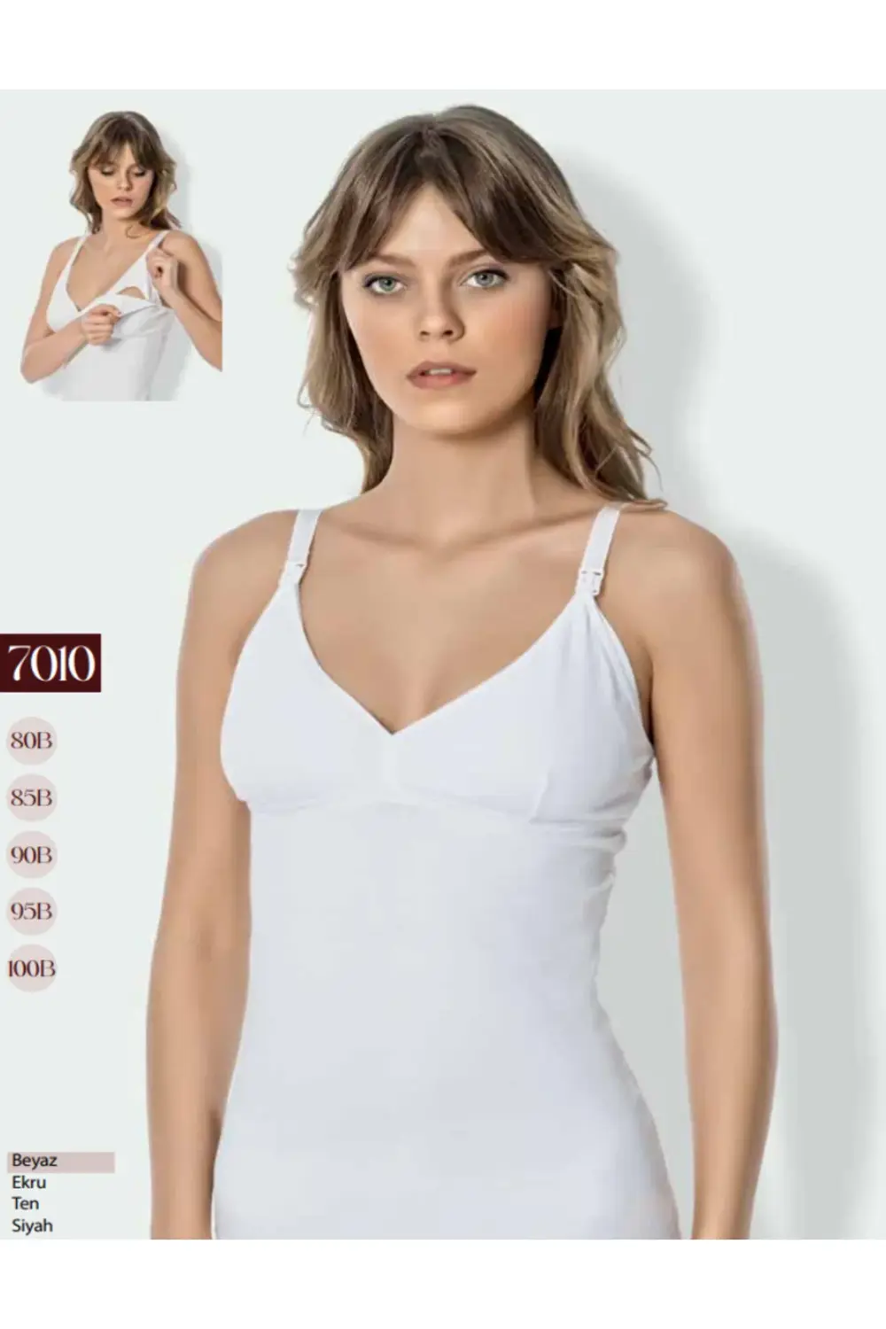 İç Giyim GODEWO Pamuklu Emzirme Atleti