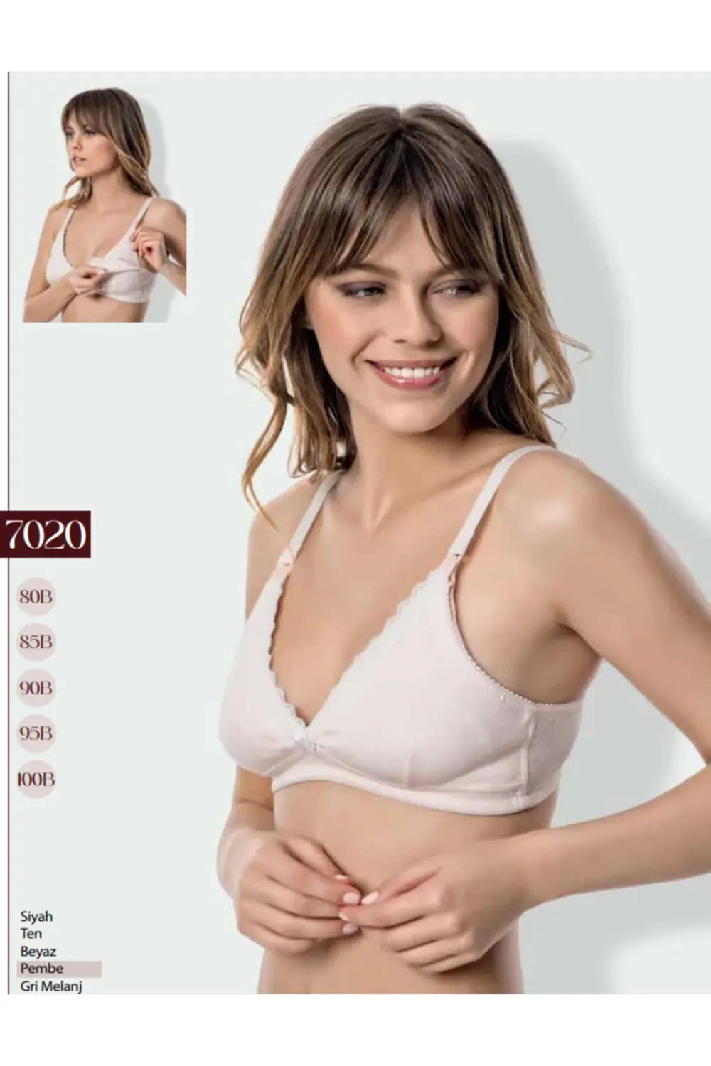 İç Giyim GODEWO Rahat Pamuklu Emzirme Sütyen