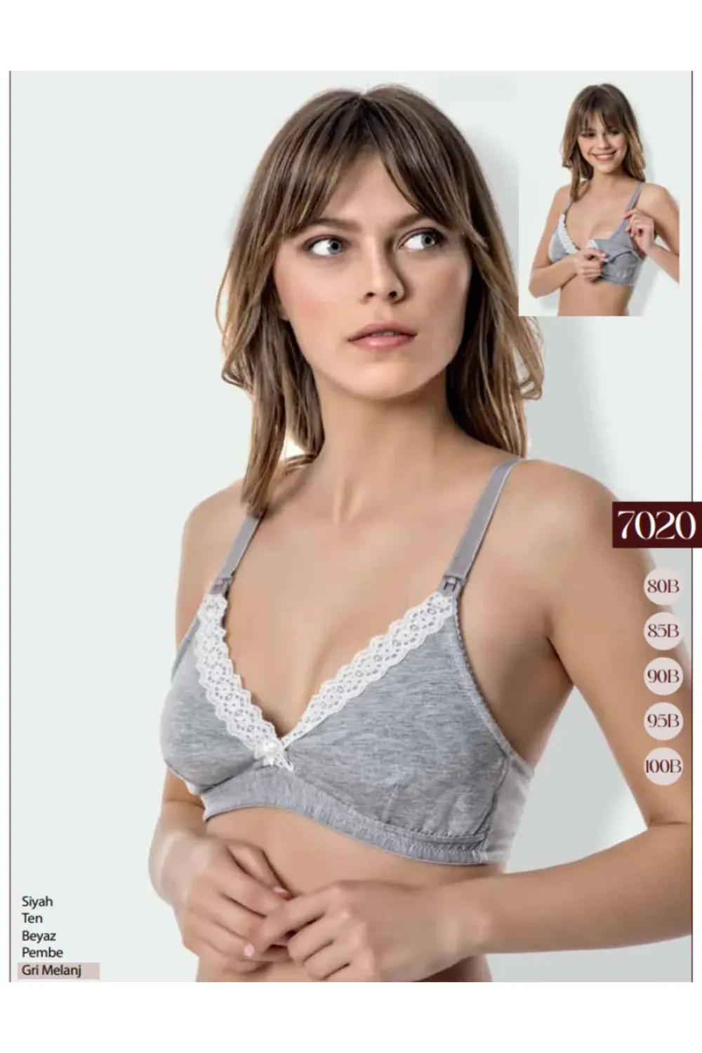 İç Giyim GODEWO Rahat Pamuklu Emzirme Sütyen