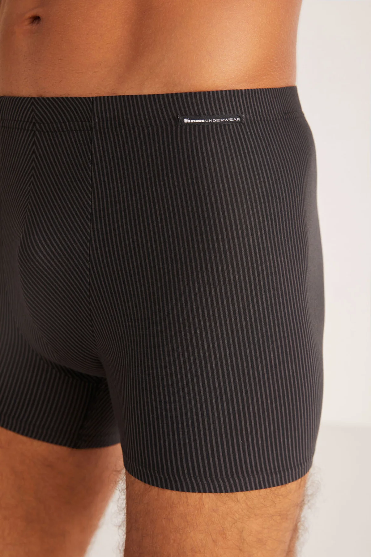 İç Giyim KOM Selipek Kumaş İnce Bel Domenico Çizgili Erkek Boxer 