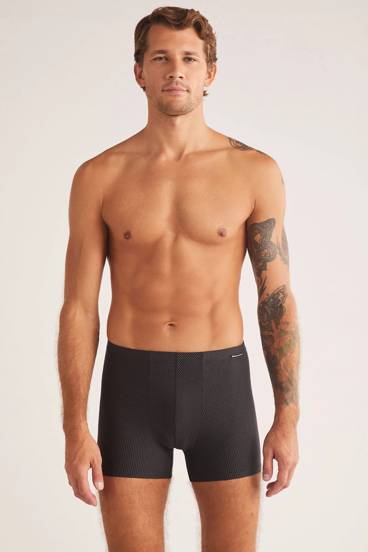 İç Giyim KOM Selipek Kumaş İnce Bel Domenico Çizgili Erkek Boxer 