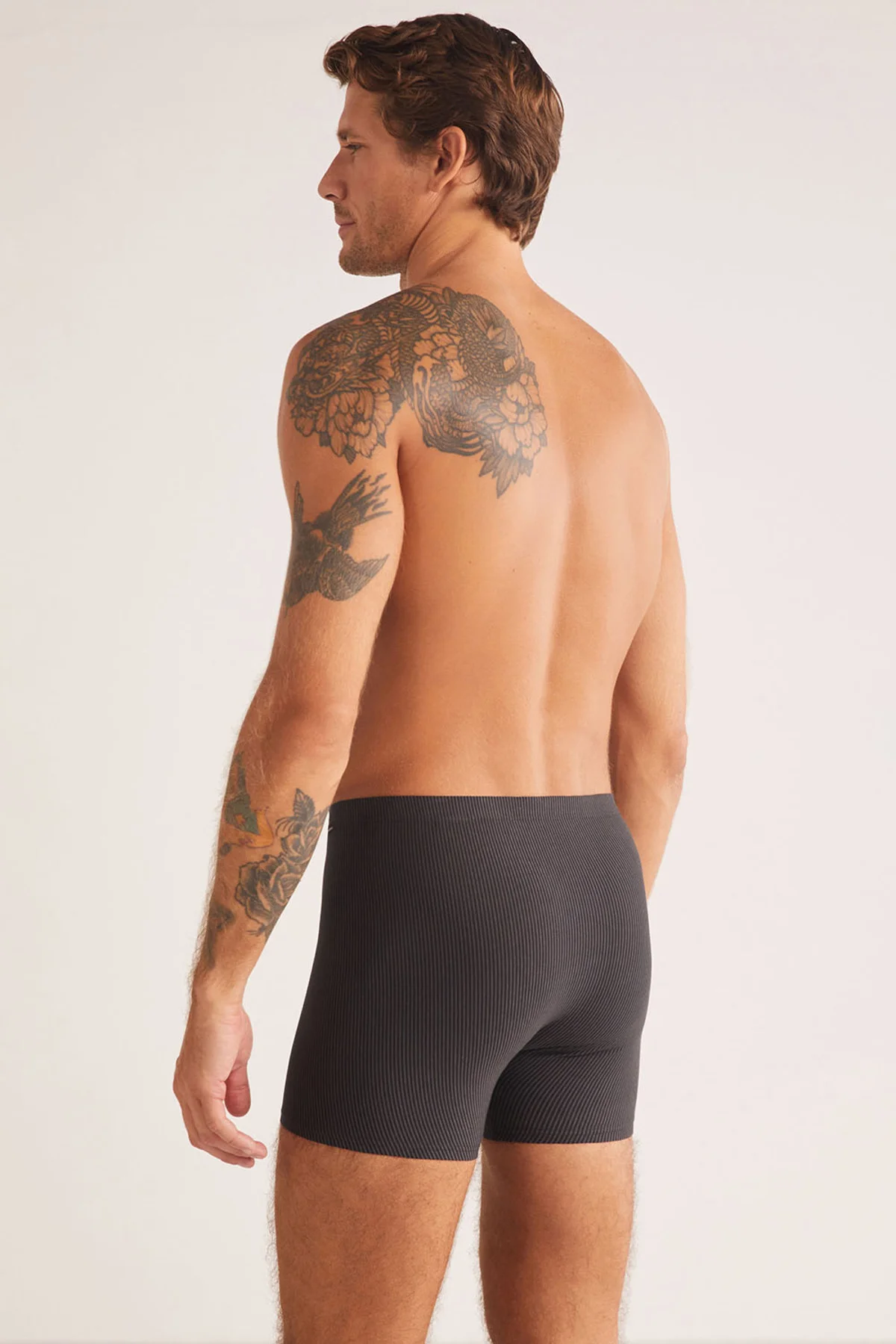 İç Giyim KOM Selipek Kumaş İnce Bel Domenico Çizgili Erkek Boxer 