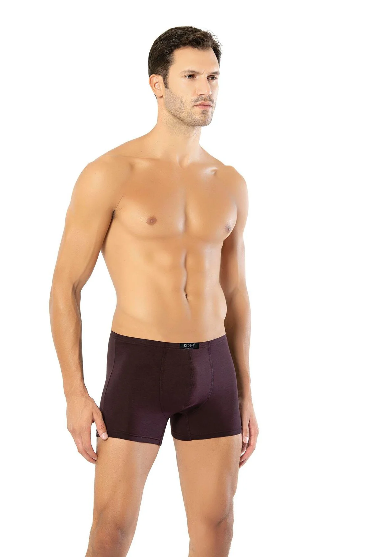 İç Giyim KOTA (6 ADET)  ERKEK BELİ İNCE KATLAMA MODAL BOXER