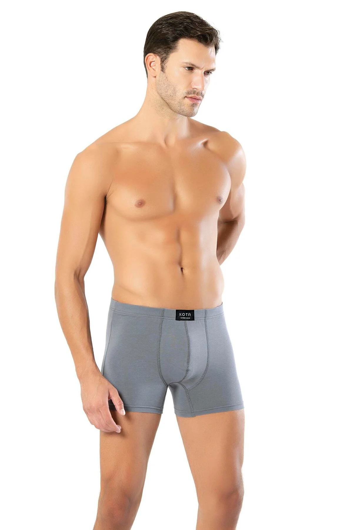 İç Giyim KOTA (6 ADET) ERKEK PENYE BELİ KATLAMA LİKRALI BOXER