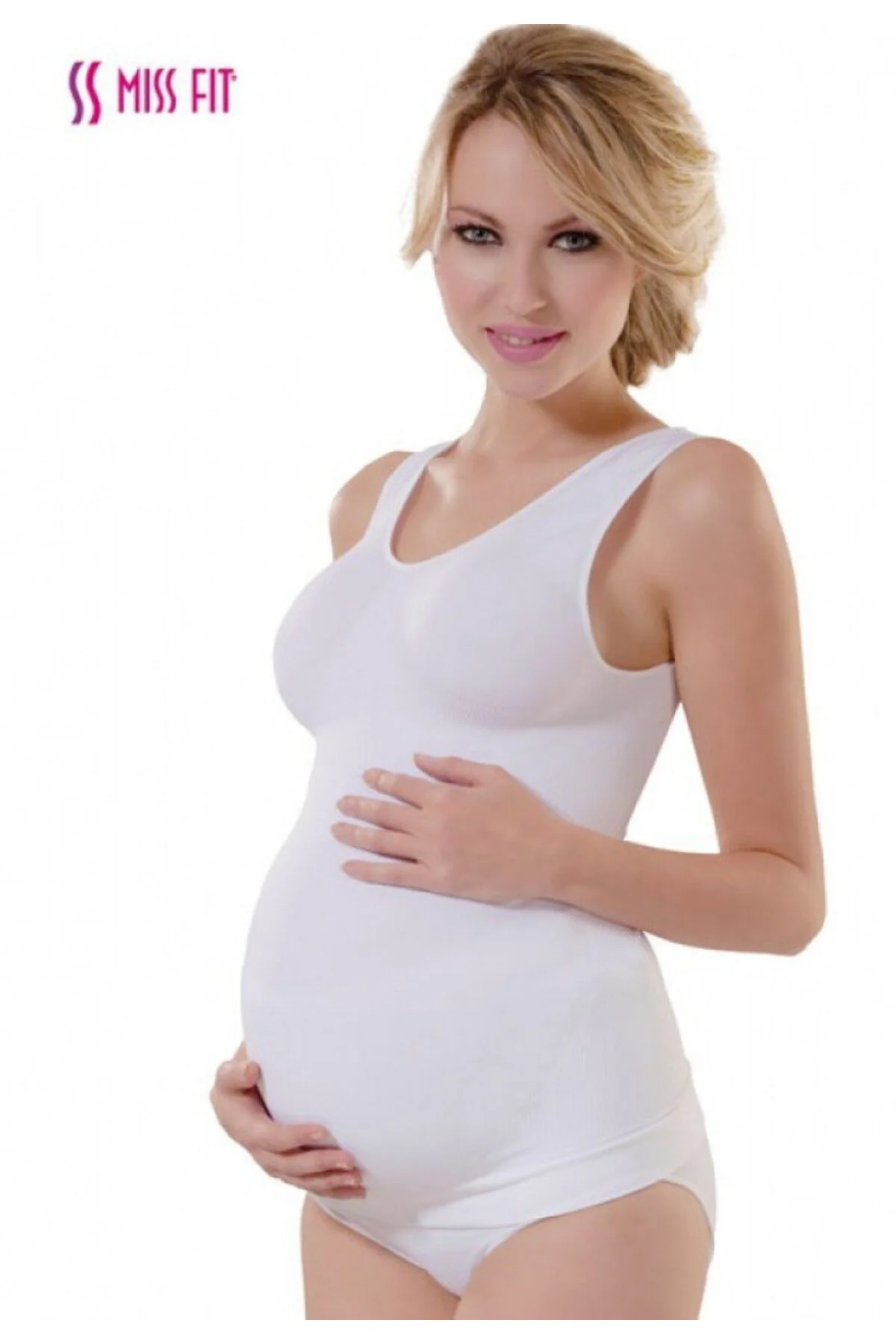 İç Giyim Miss Fit Dikişsiz Kalın Askılı Hamile Atleti