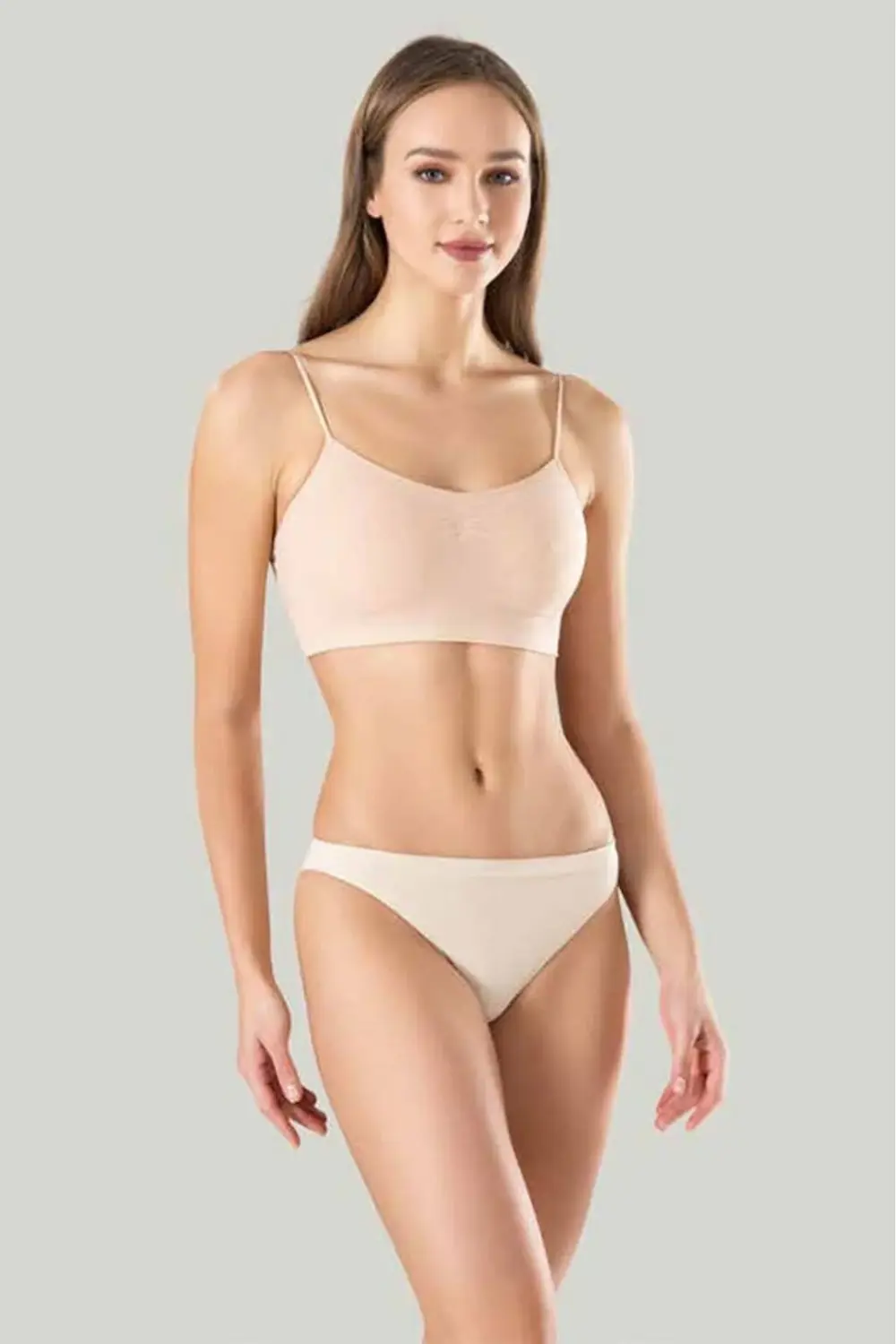 İç Giyim Miss Fit İnce Askılı Pedli Modal Büstiyer Korse