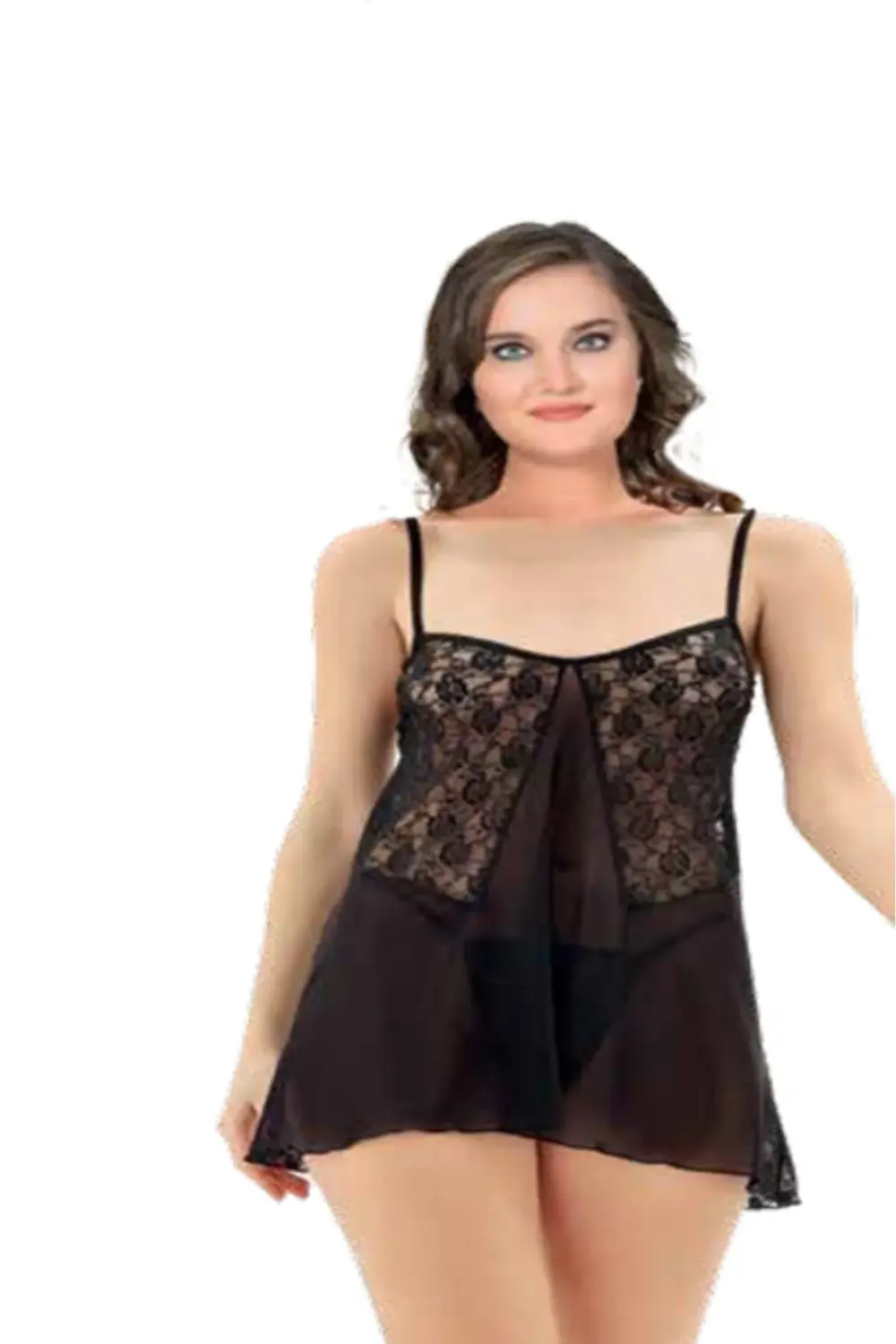 iç giyim MOONGİRL Fantezi Büyük Beden Tül Gecelikler