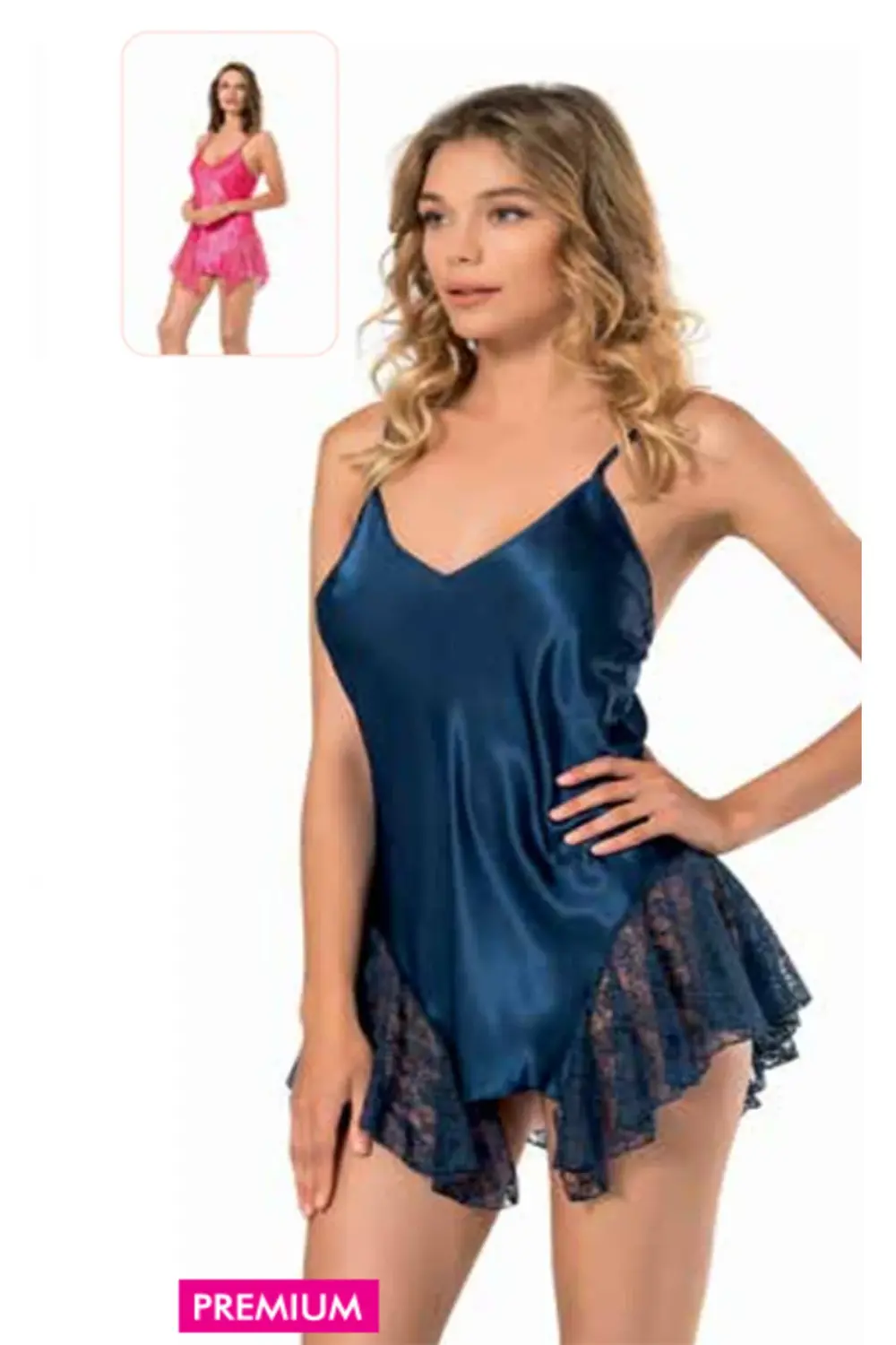 İç Giyim MOONGİRL Saten Fantezi Gecelikler