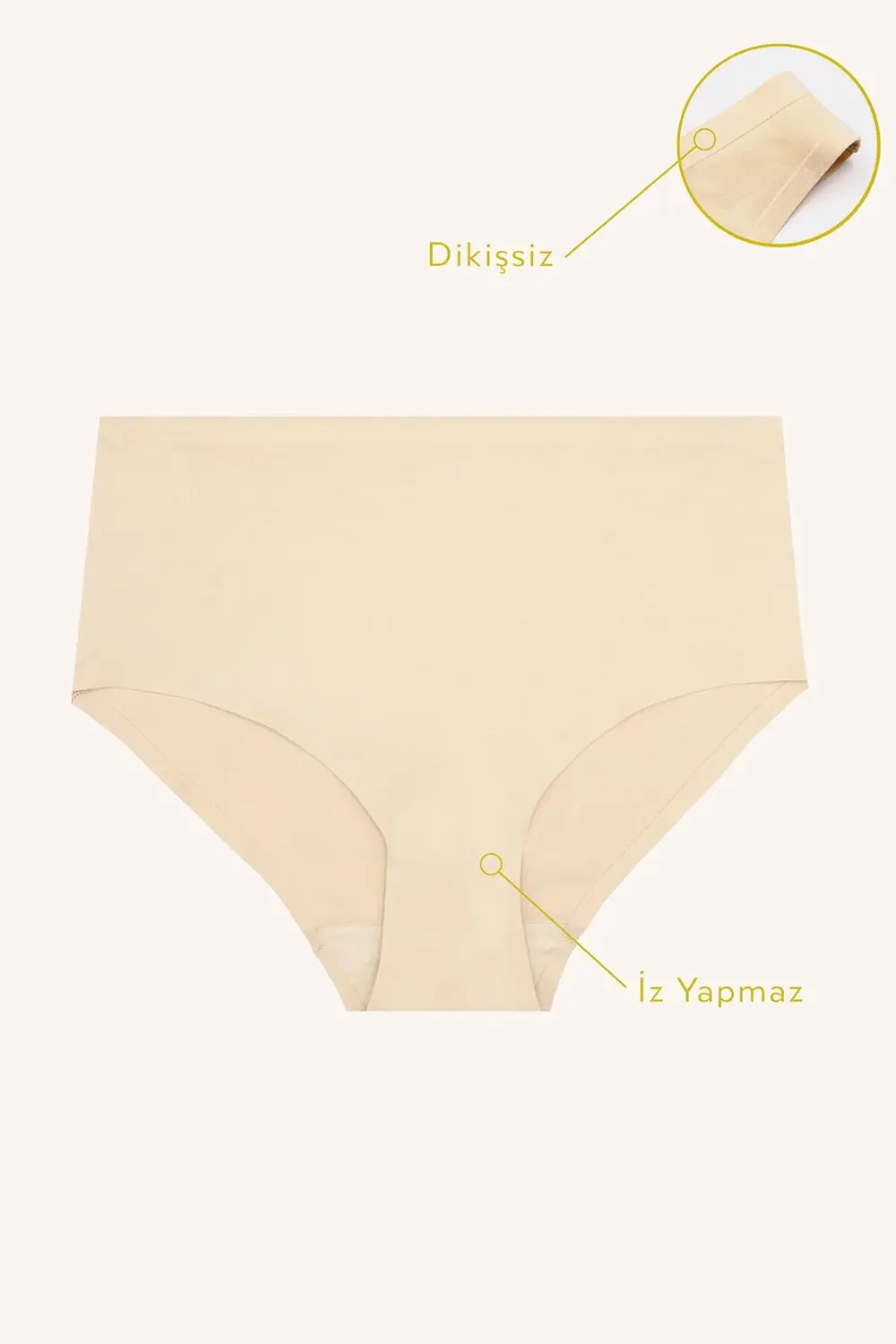 İç Giyim NBB İz Yapmaz Yüksek Bel Külot