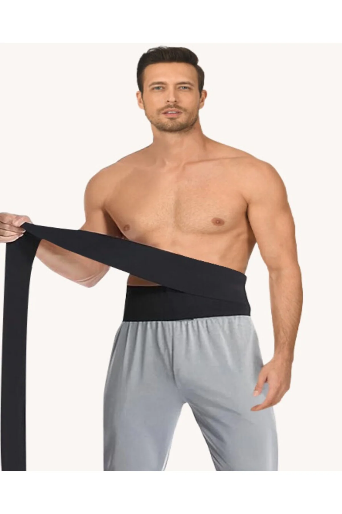 İç Giyim NBB Unisex Siyah Kademeli Çırtlı Çok Amaçlı Bel Korsesi