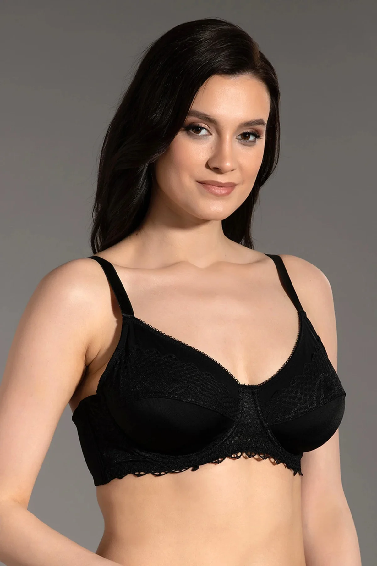 İç Giyim NEW BRA Balenli Desteksiz Dantelli C-D Cup Size Süngerli