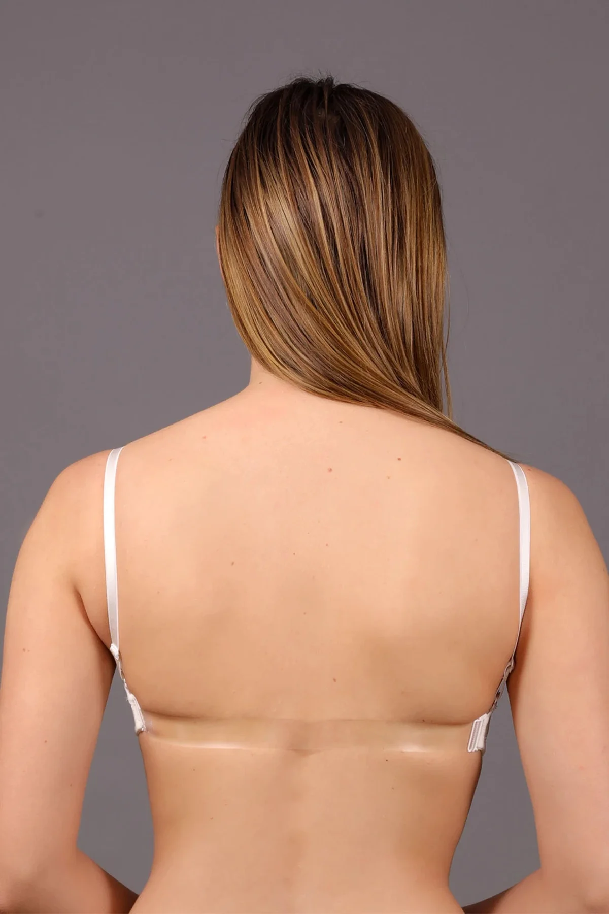 İç Giyim NEW BRA Balenli Push Up Destekli Sırtı Şeffaf Straplez S
