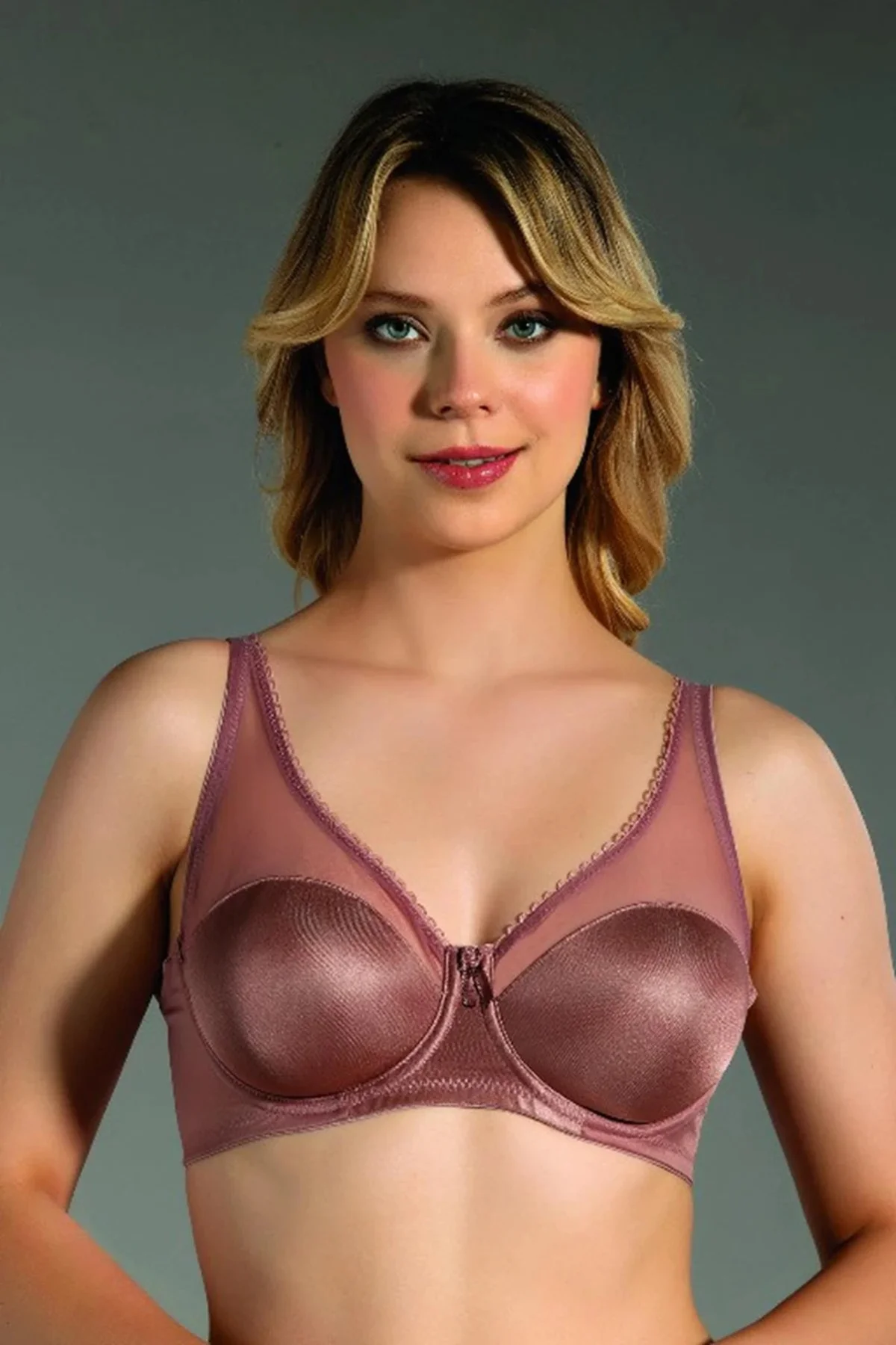 İç Giyim NEW BRA Balenli Tül Detaylı Toparlayıcı Sütyen