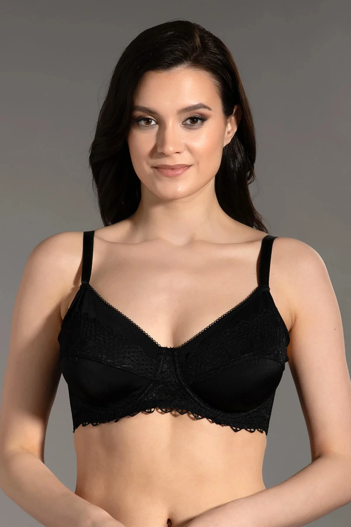İç Giyim NEW BRA Balenli Desteksiz Dantelli C-D Cup Size Süngerli