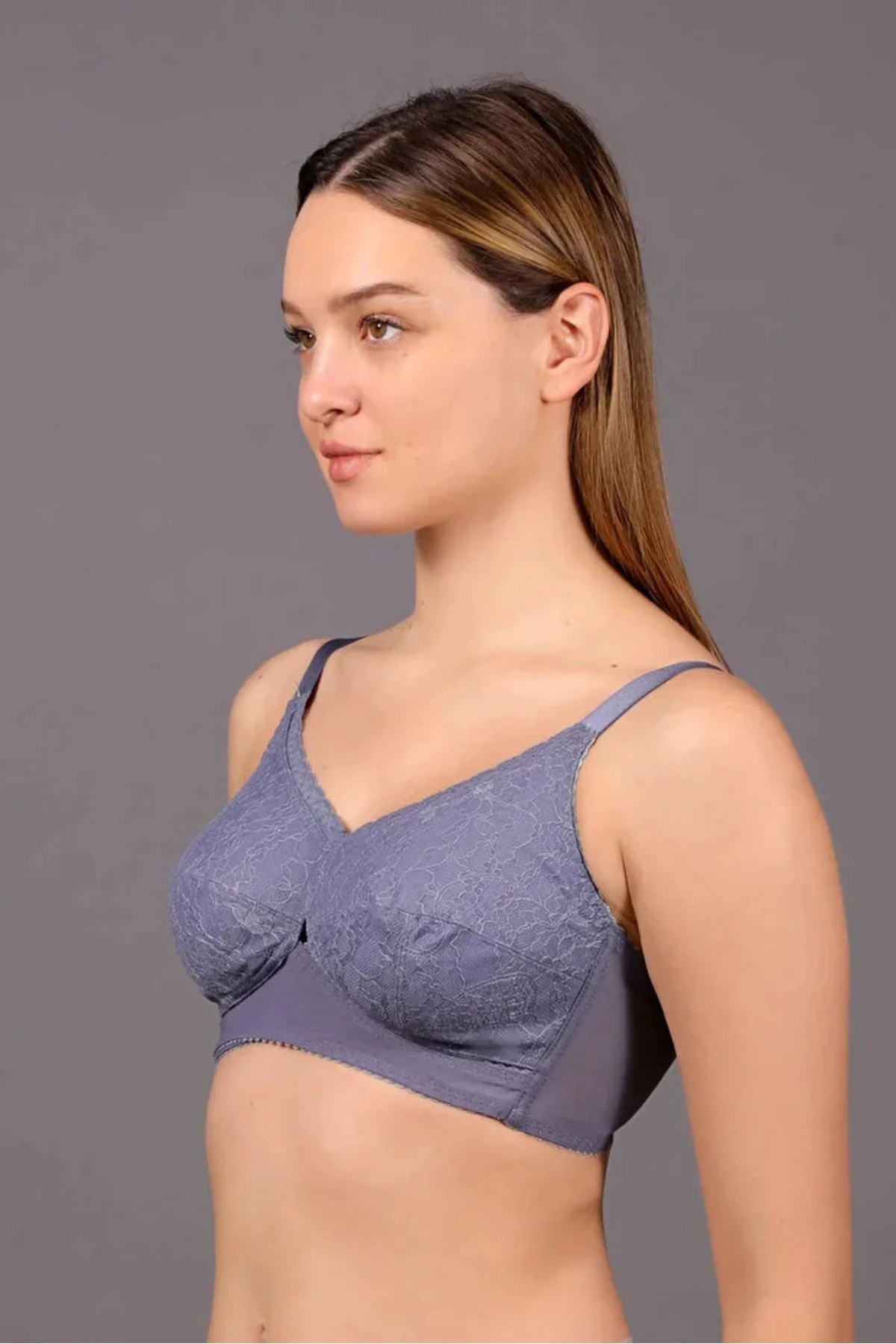 İç Giyim NEW BRA Balensiz Dantelli Mideli Toparlayıcı Sütyen