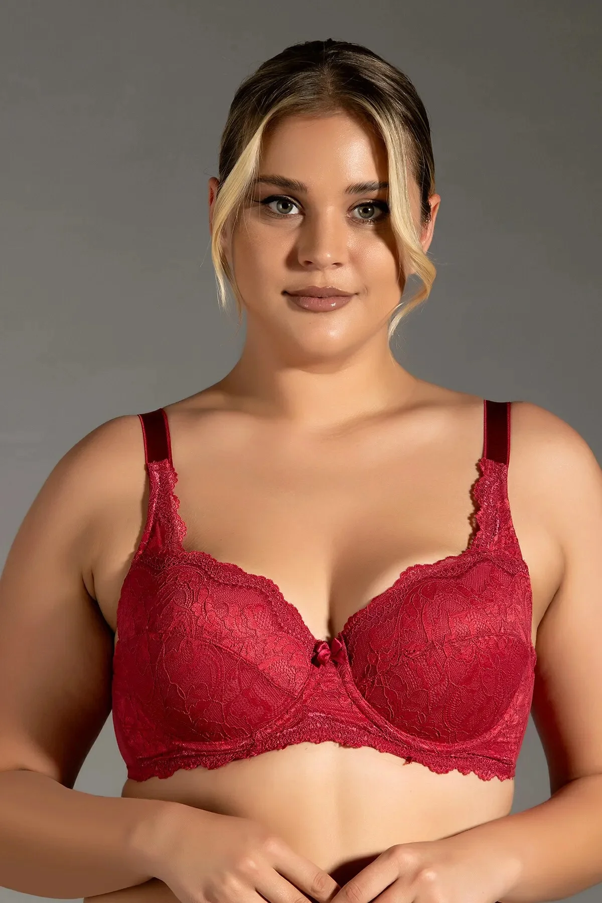 İç Giyim NEW BRA Balenli Dantelli Toparlayıcı İçi Boş Sütyen