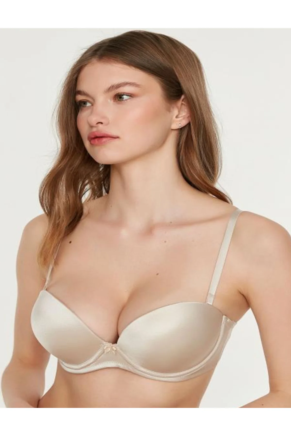 İç Giyim NEW BRA Çift Destekli Balenli Sütyen Çıkarılabilir Askıl