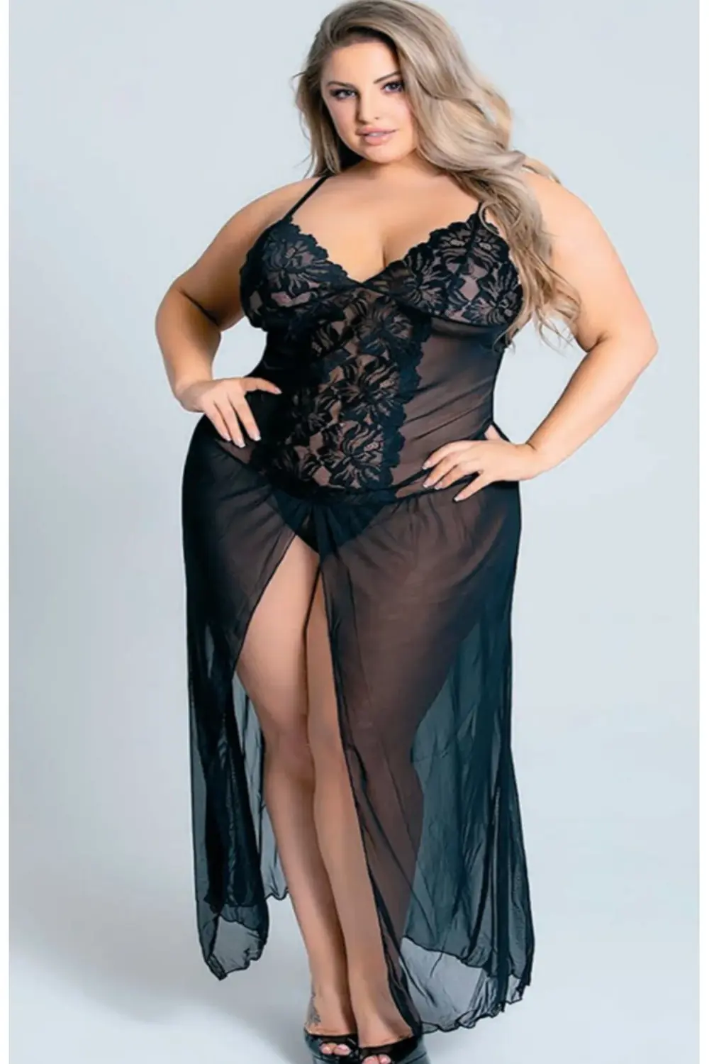 İç Giyim NİGHT LİGHT FANTEZİ BÜYÜK BEDEN TÜL GECELİK