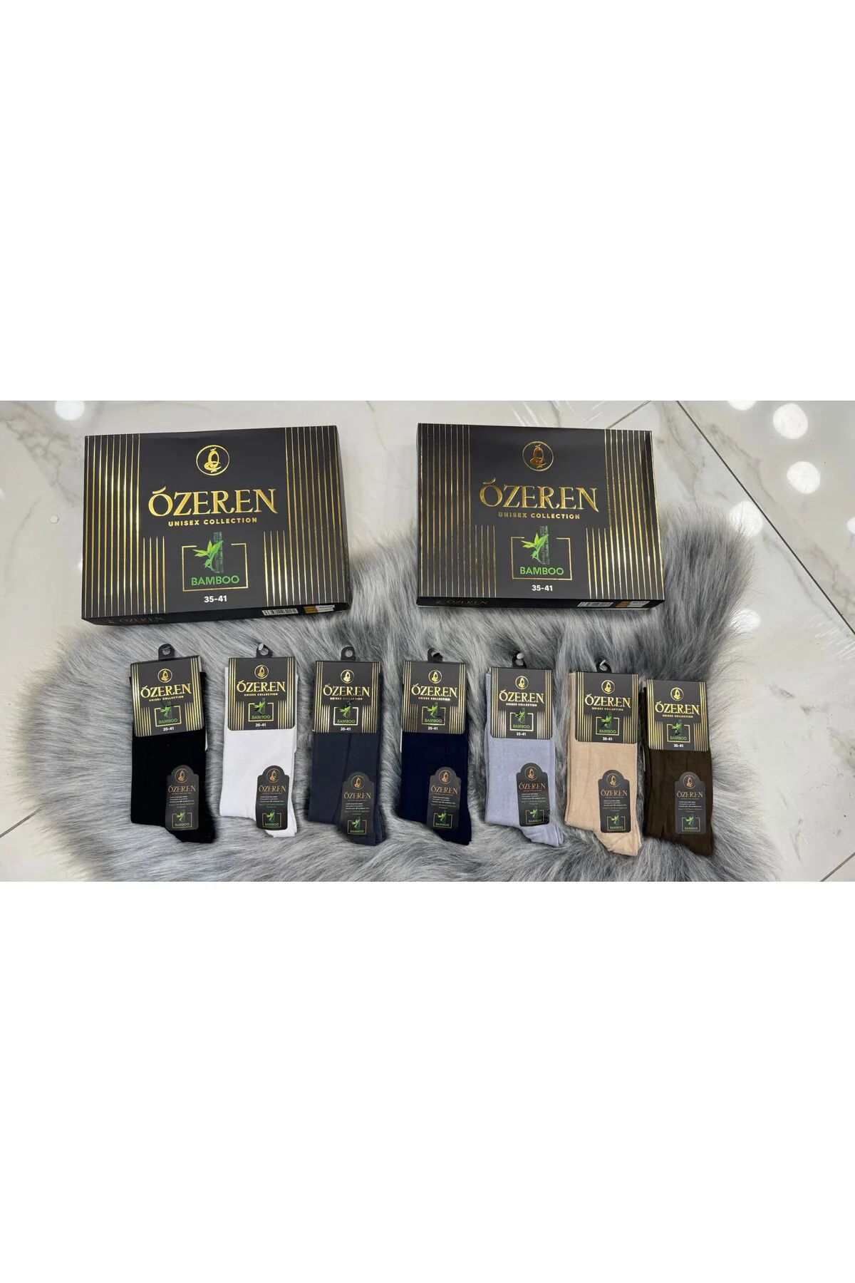 İç Giyim ÖZEREN Lüx Bambu Unisex Çorap EKONOMİK PAKET (12 ADET)