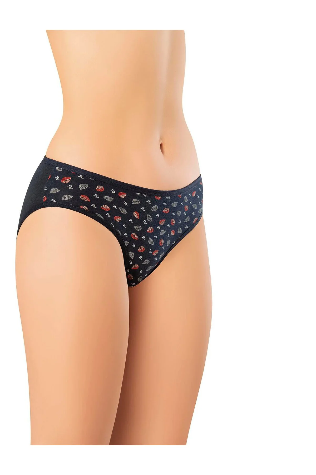 İç Giyim PENYE ELASTAN BASKILI BİKİNİ SLİP KÜLOT   6'LI PAKET